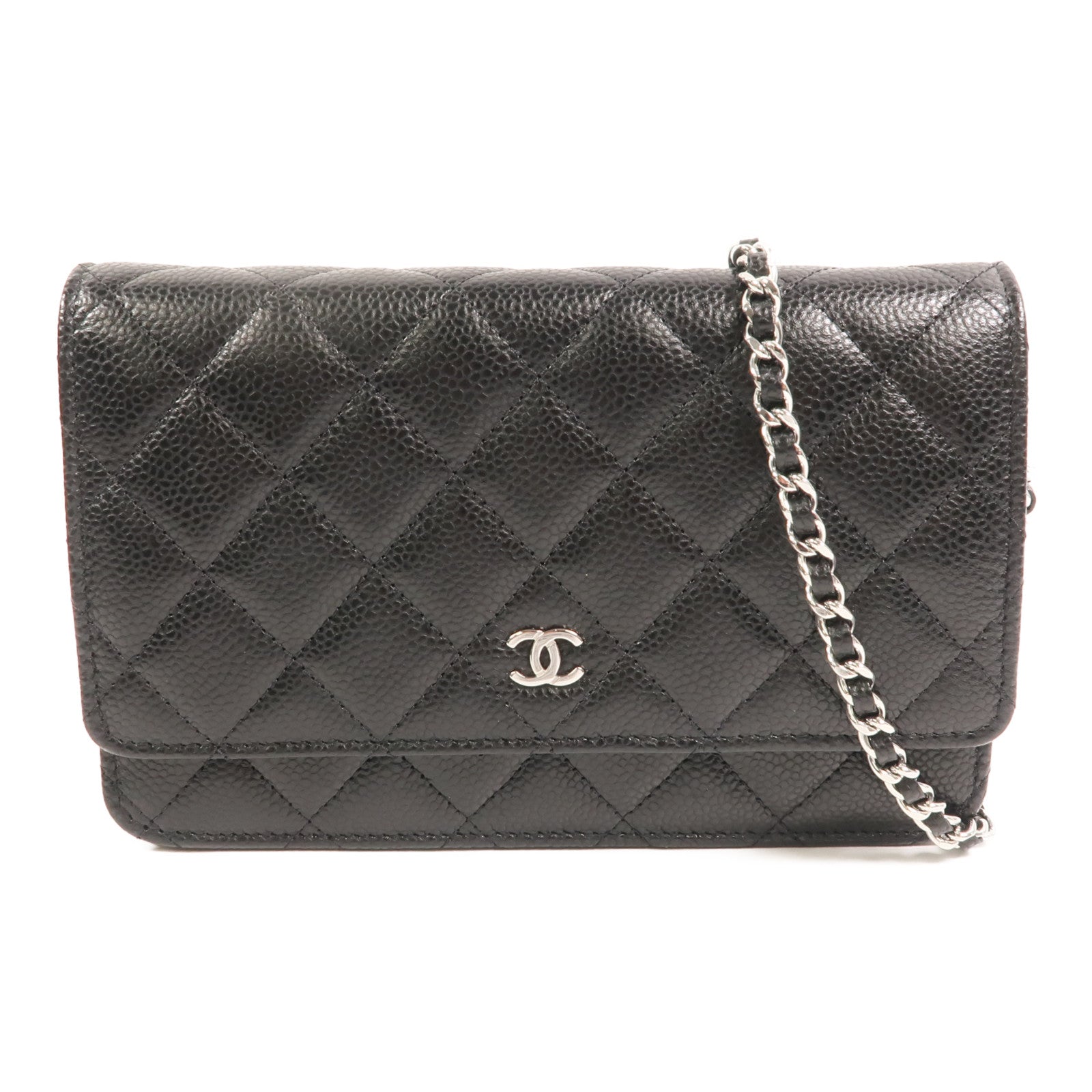 CHANEL 牛皮皮革WOC Wallet On Chain鏈帶肩背袋