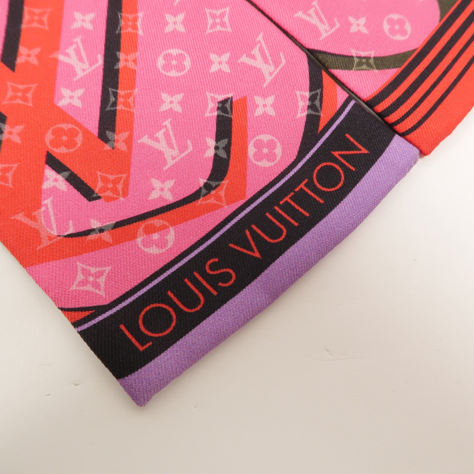 LOUIS VUITTON 絲質Bandeau Scarf 118x7 絲巾