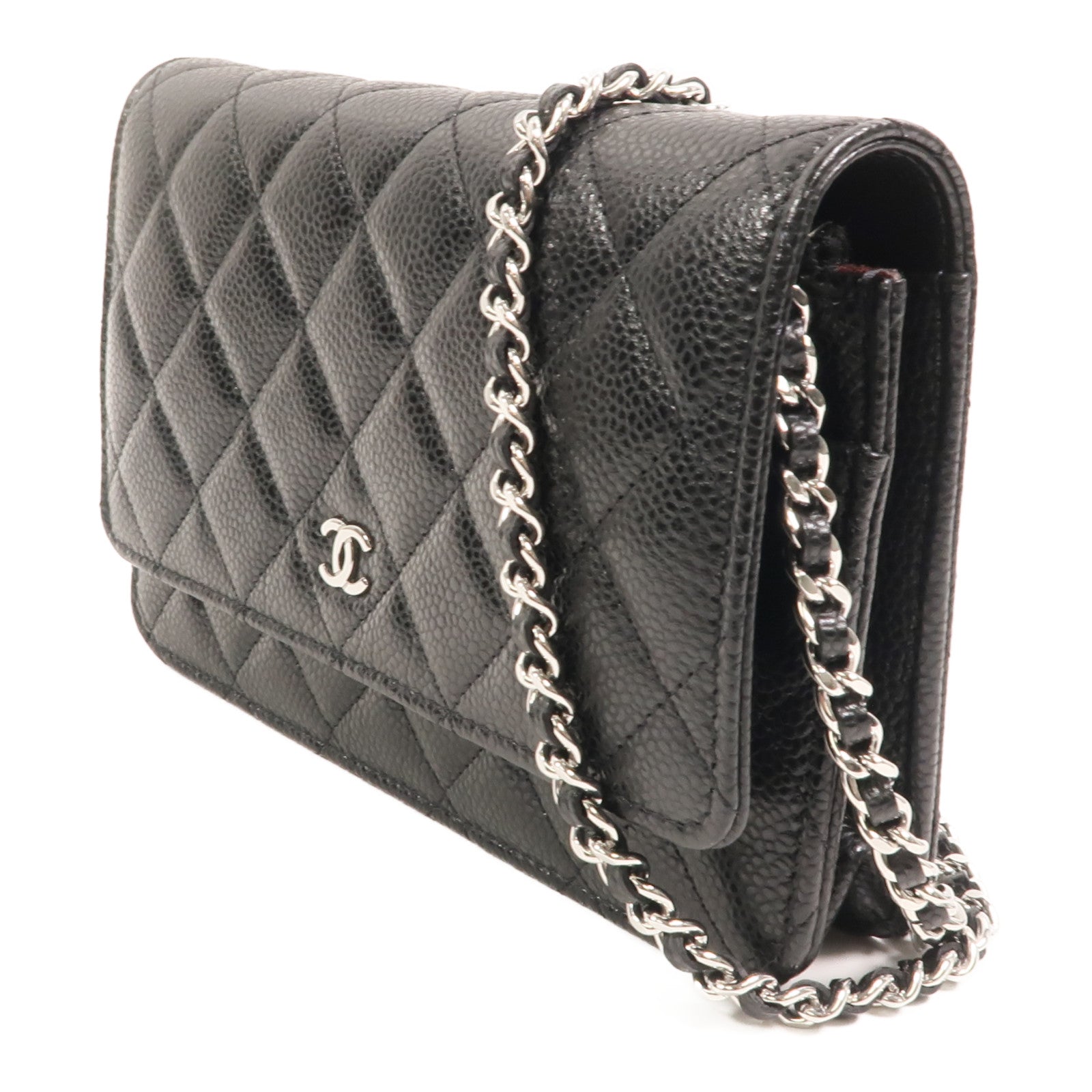 CHANEL 牛皮皮革WOC Wallet On Chain鏈帶肩背袋
