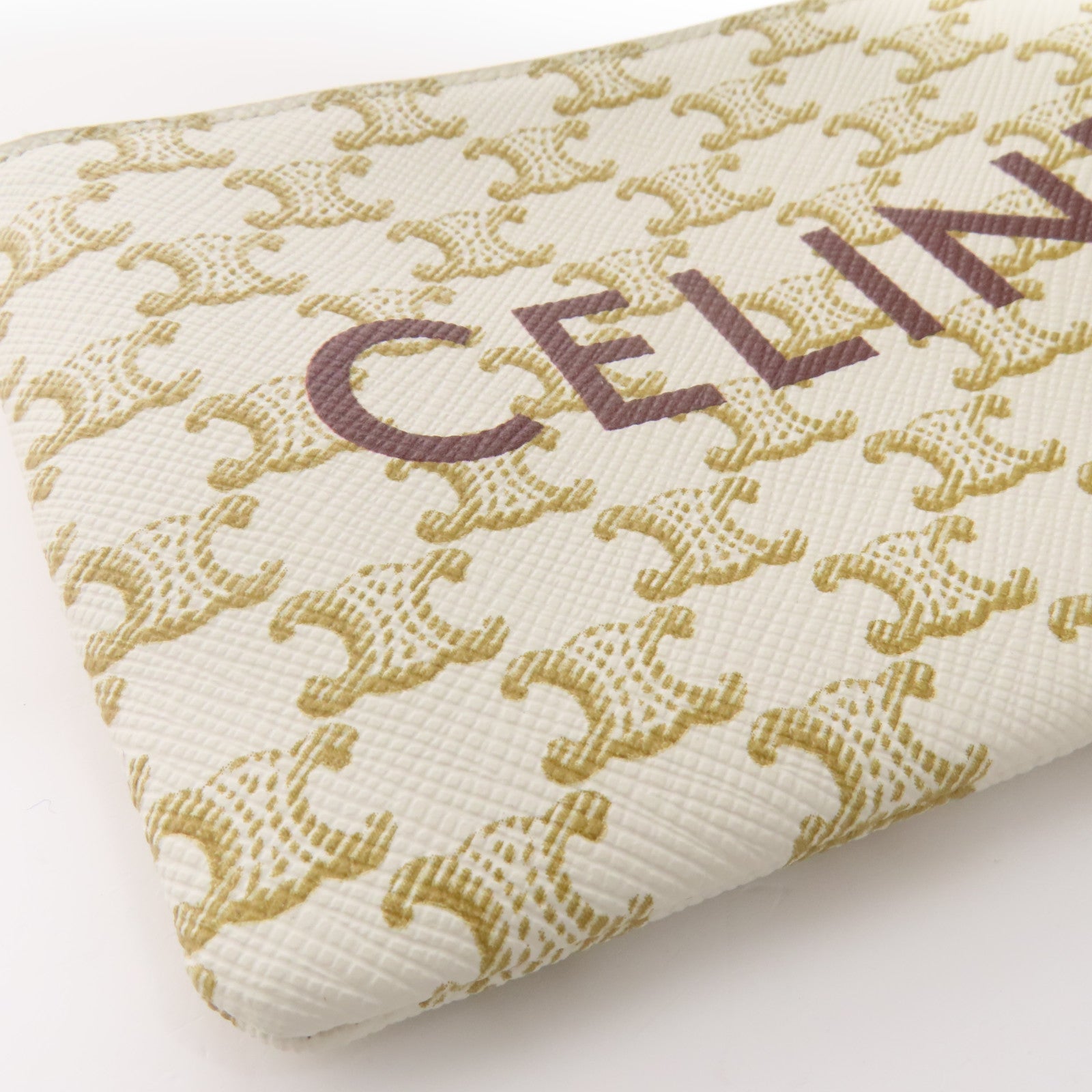 CELINE 塗層帆布Coin Purse金扣零錢包