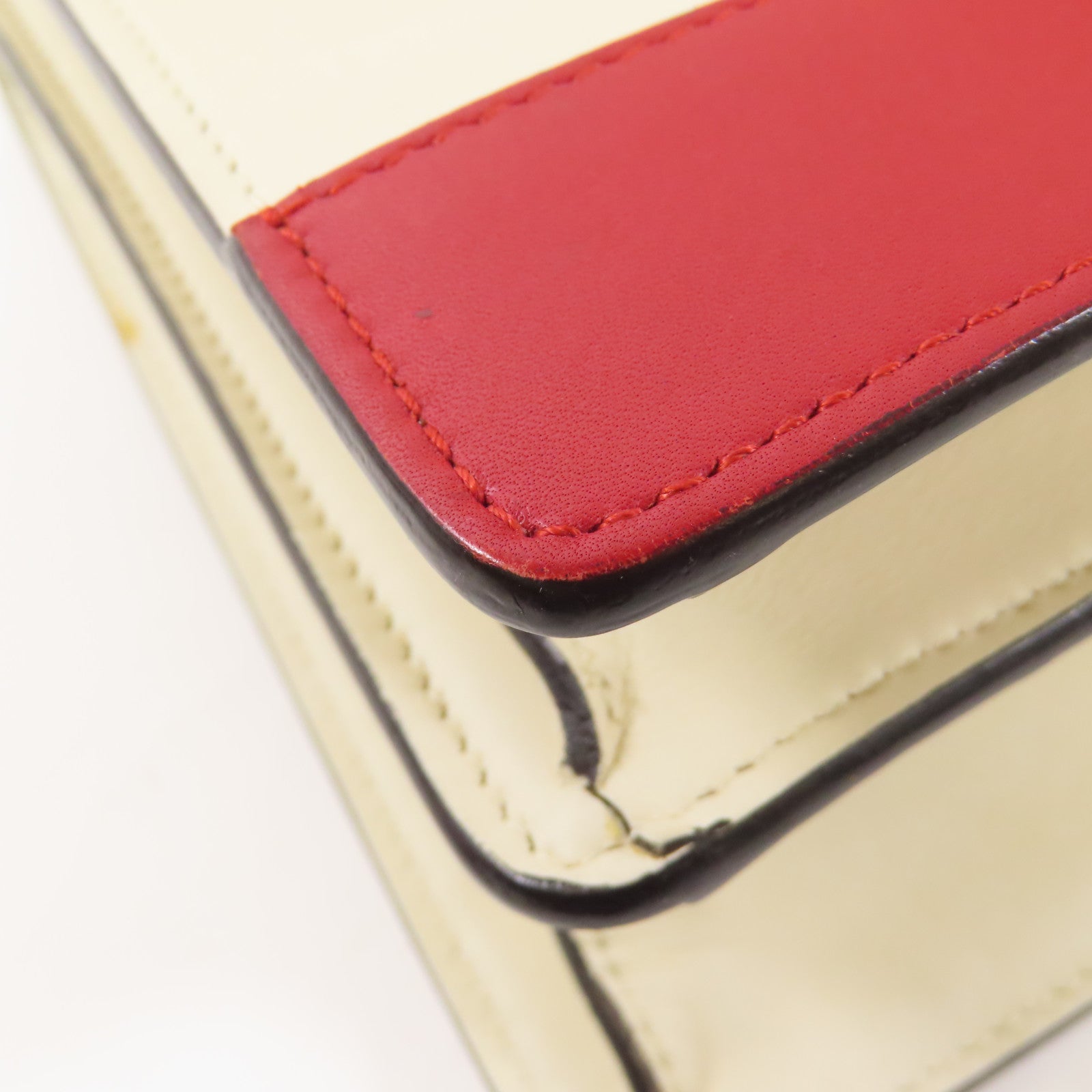 GUCCI 牛皮皮革Dionysus Bamboo金扣手挽肩背兩用袋米色/藍色/紅色