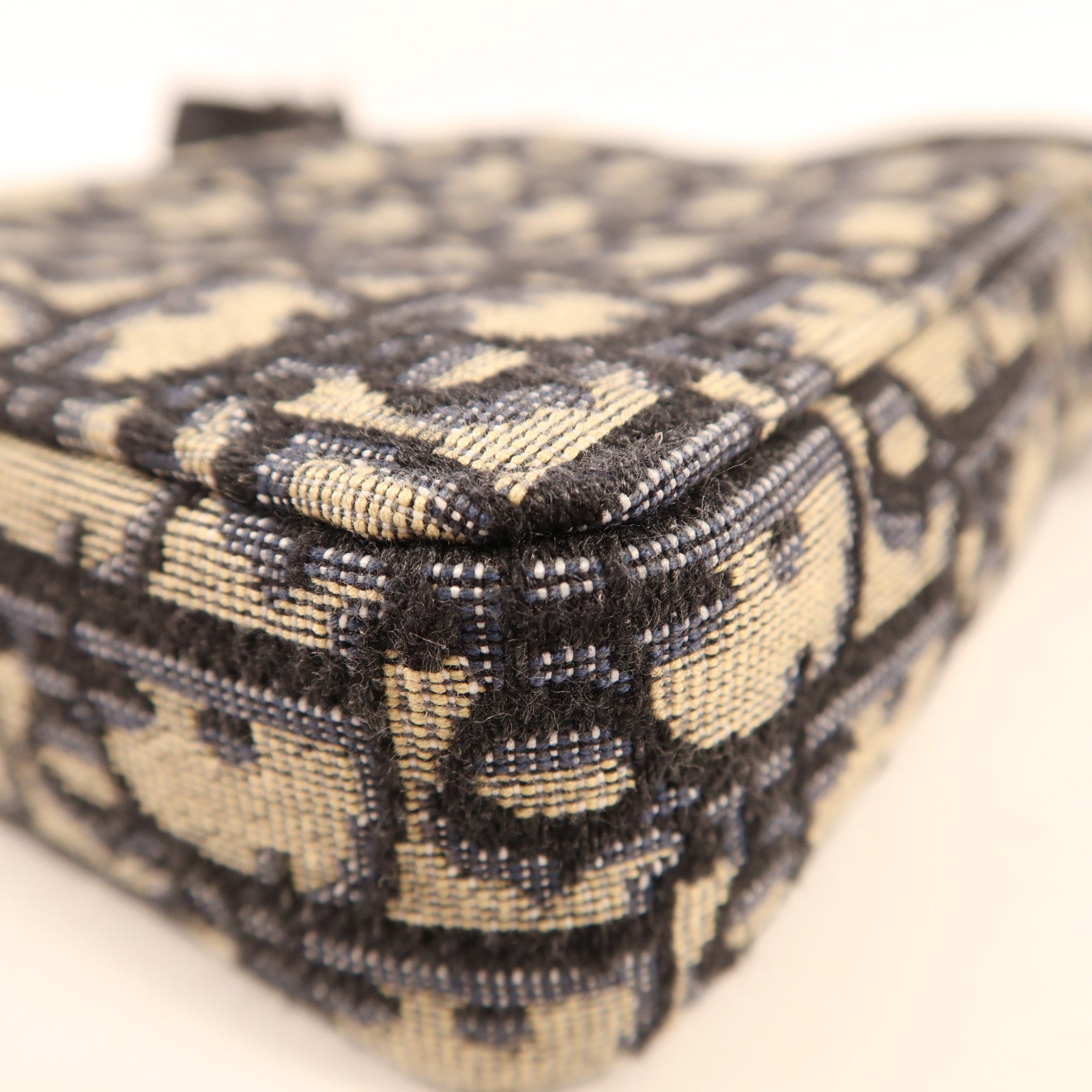 Dior 帆布Shoulder Bag銀扣肩背袋