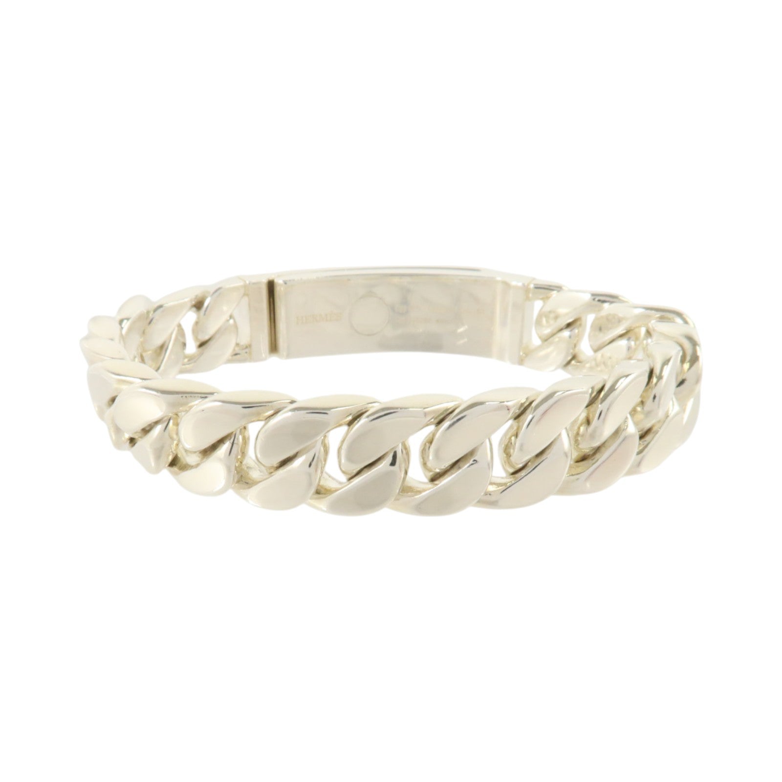 HERMES 925純銀Kelly Gourmette Bracelet銀扣手鏈