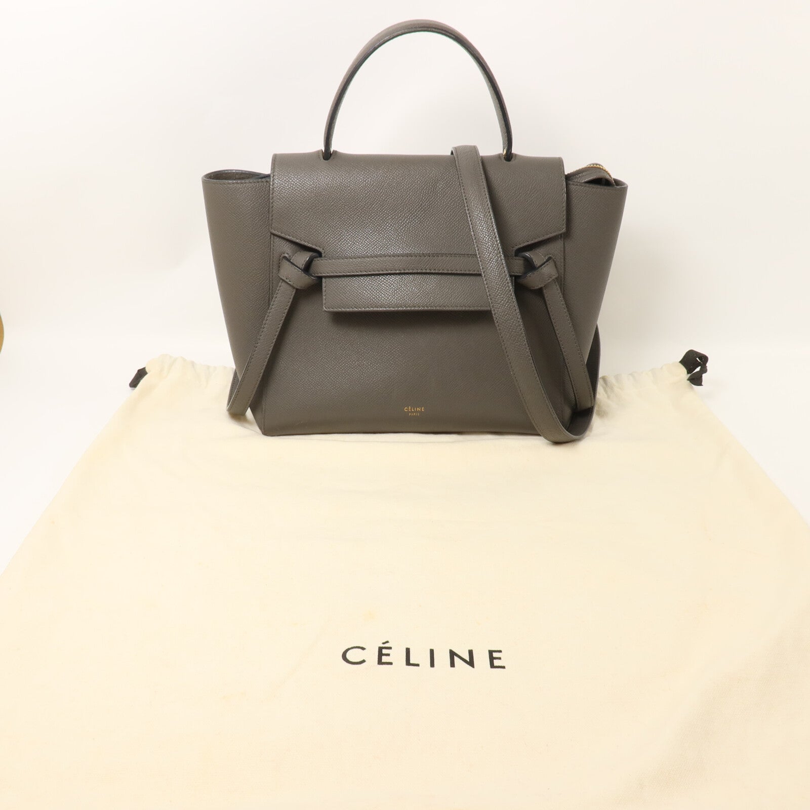 CELINE 牛皮皮革Micro Belt Bag手挽肩背兩用袋