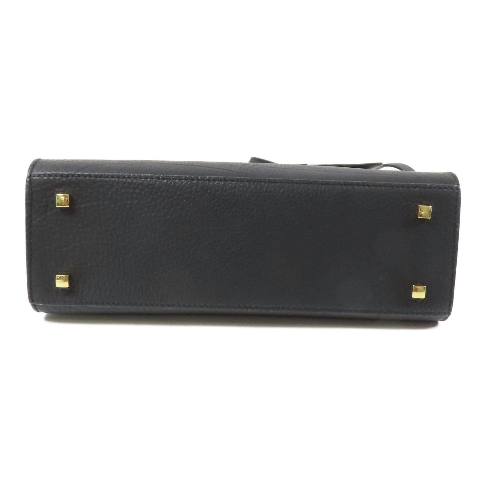 Delvaux 牛皮皮革Tempete MM金扣手挽肩背兩用袋