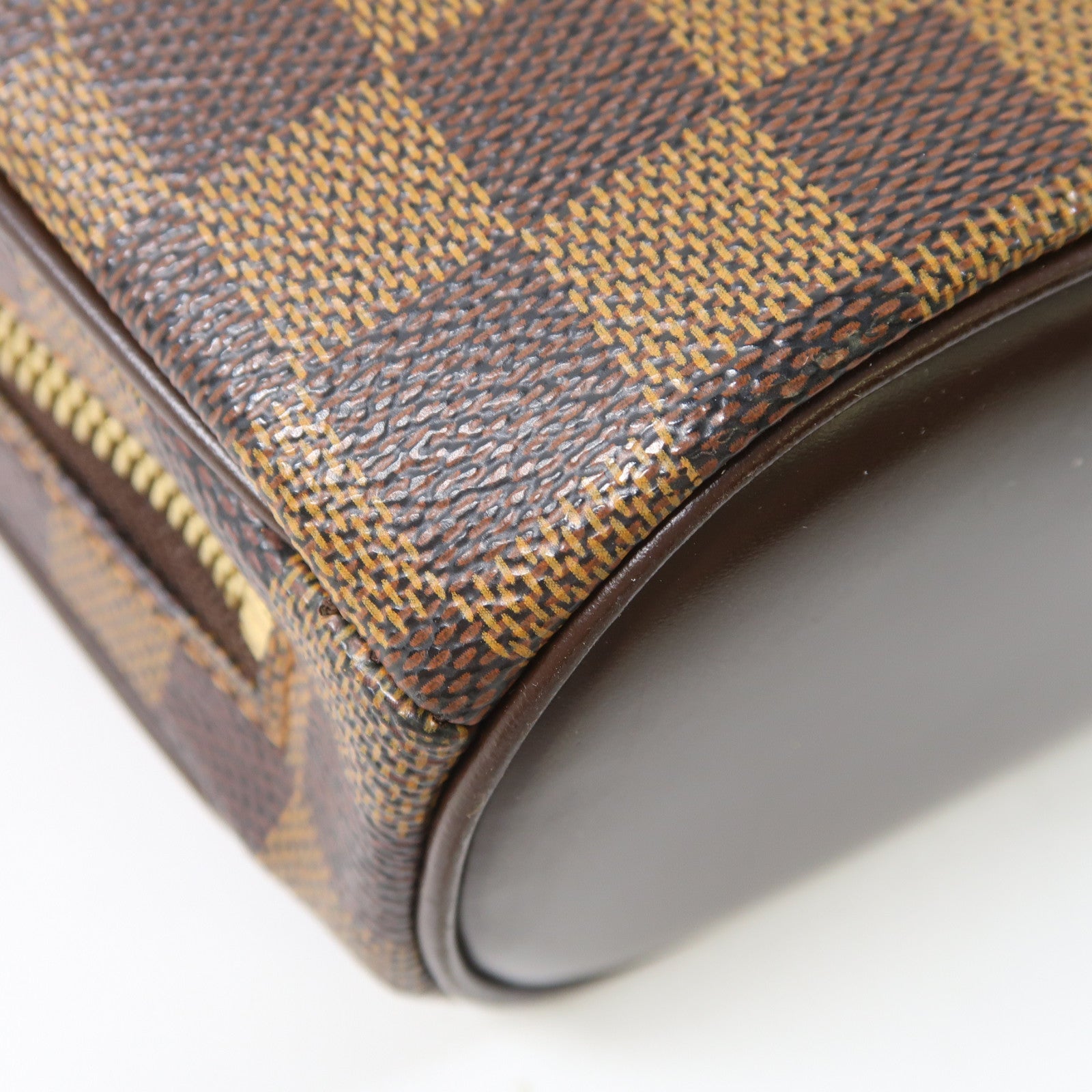 LOUIS VUITTON 【激減優惠】Damier Ebene Sarria Mini金扣手挽袋啡色