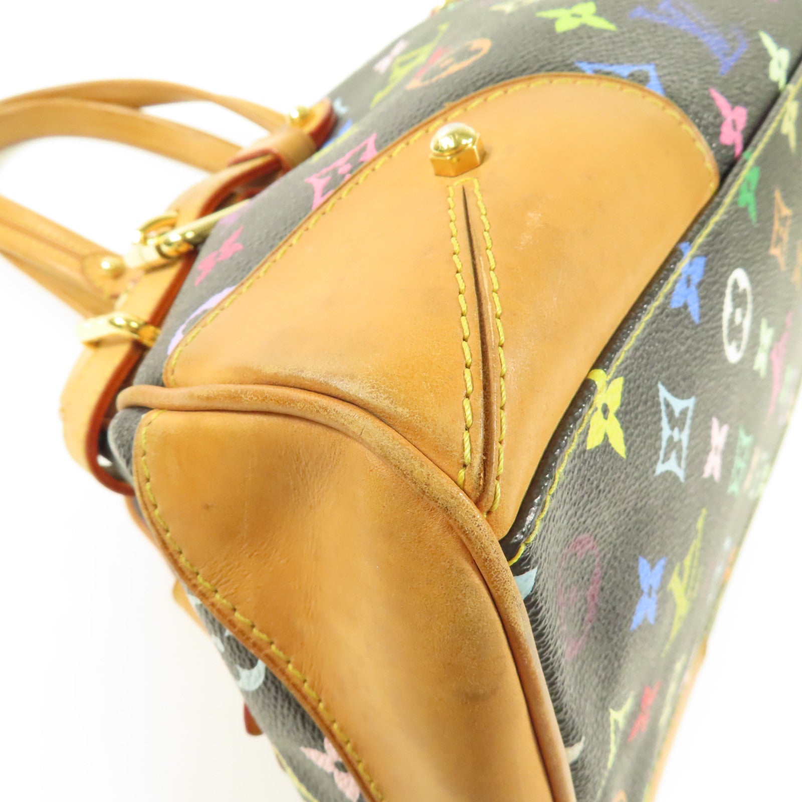 LOUIS VUITTON 【激減優惠】Monogram Multicolore Claudia金扣手挽袋