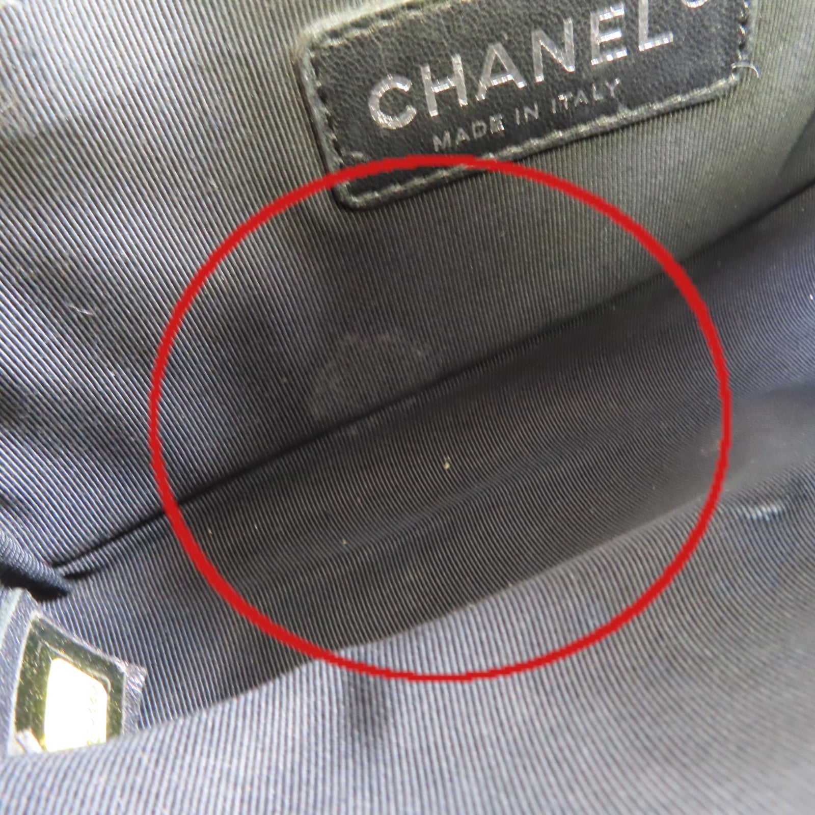 CHANEL 菱格牛皮皮革Boy Chanel 20 Chain Shoulder Bag銀扣鏈帶肩背袋黑色