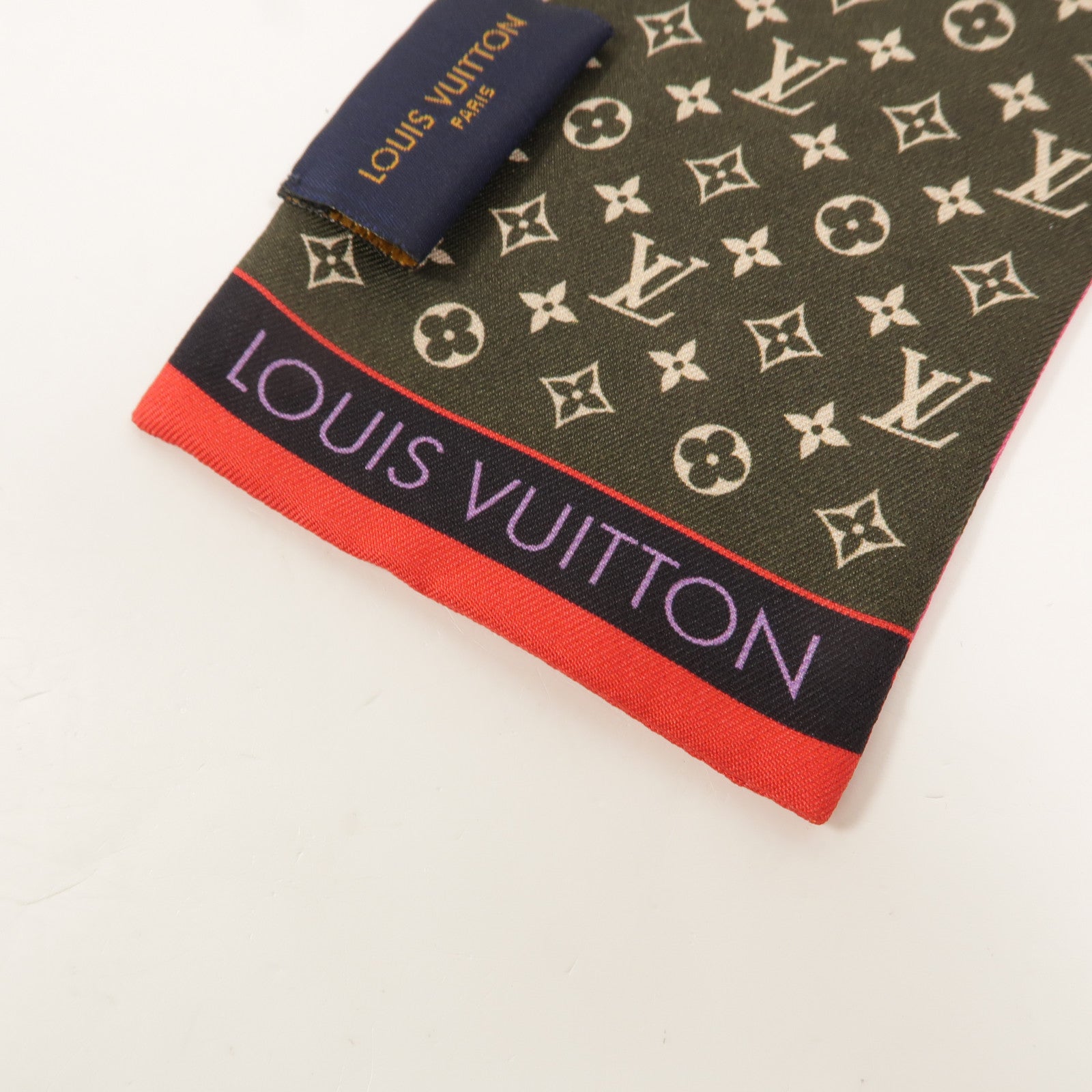 LOUIS VUITTON 絲質Bandeau Scarf 118x7 絲巾