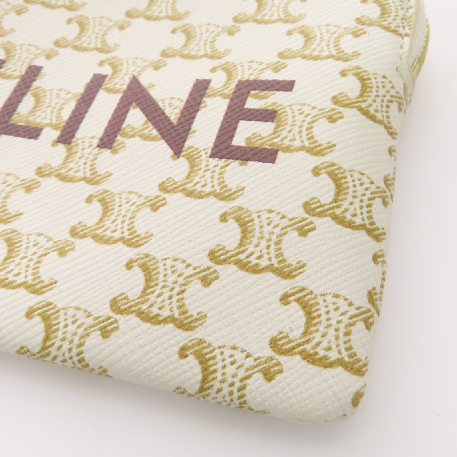 CELINE 塗層帆布Coin Purse金扣零錢包