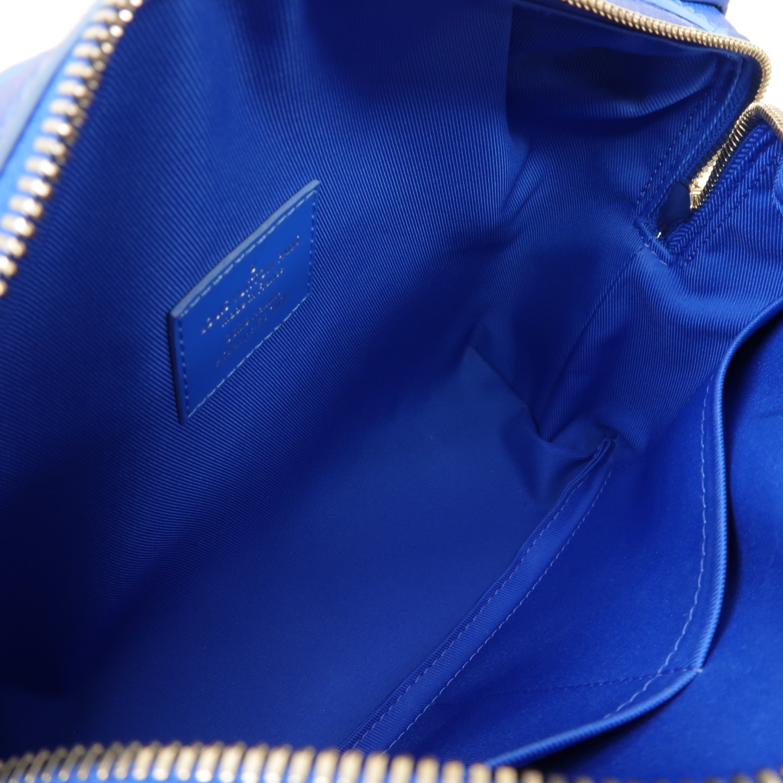 LOUIS VUITTON Monogram Clouds Soft Trunk銀扣肩背袋藍色