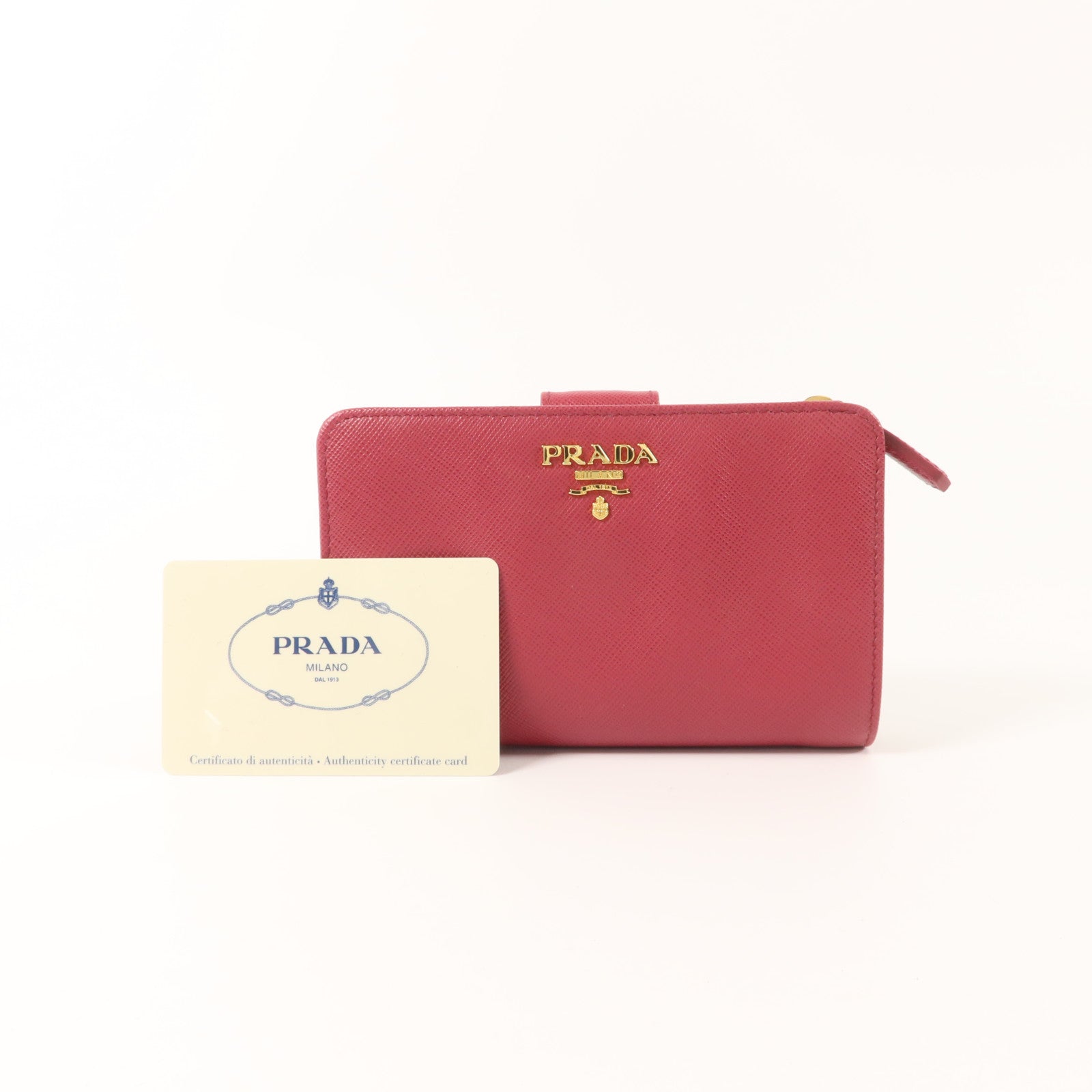 PRADA Saffiano皮革Bifold Wallet錢包