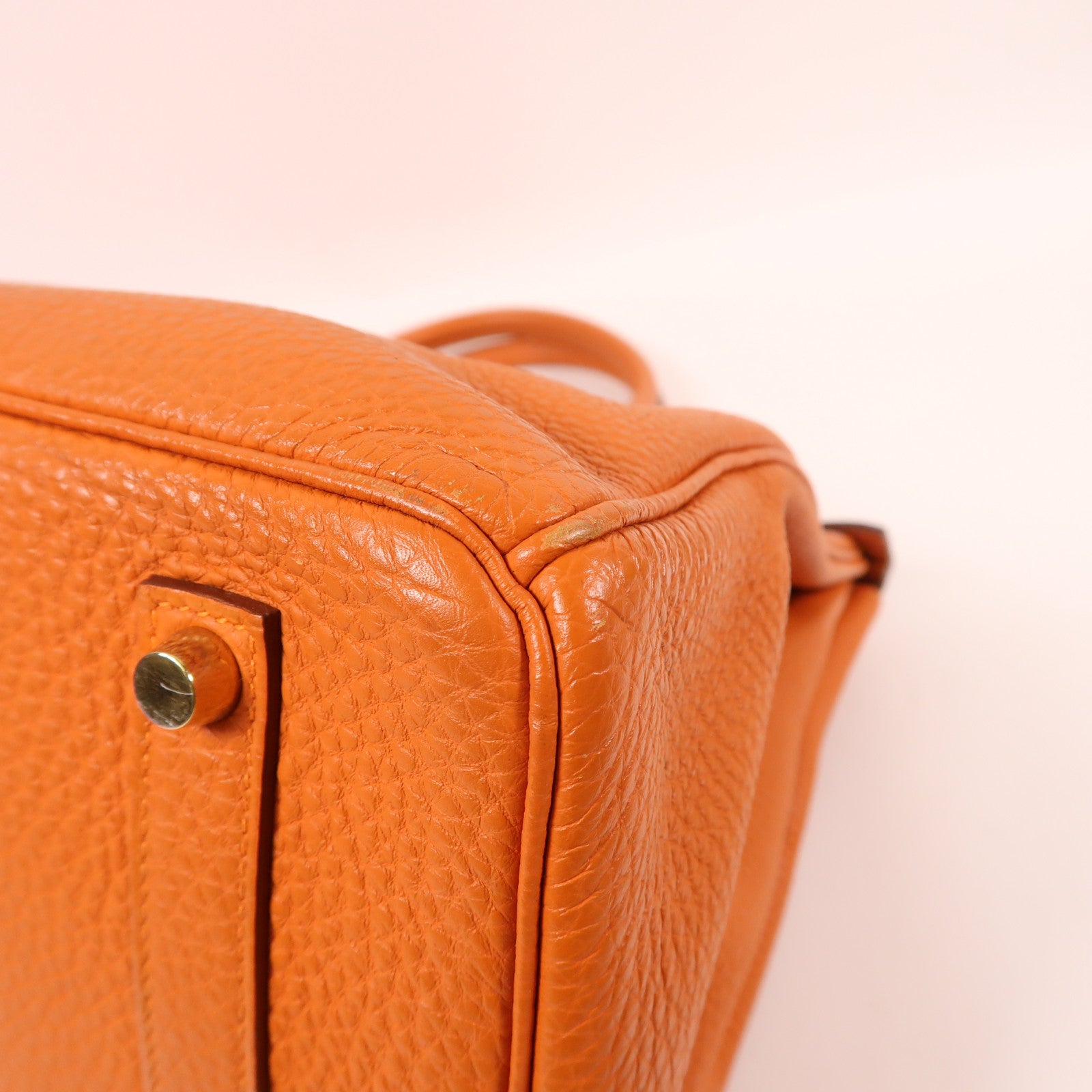 HERMES Togo皮革Birkin 35金扣手挽袋