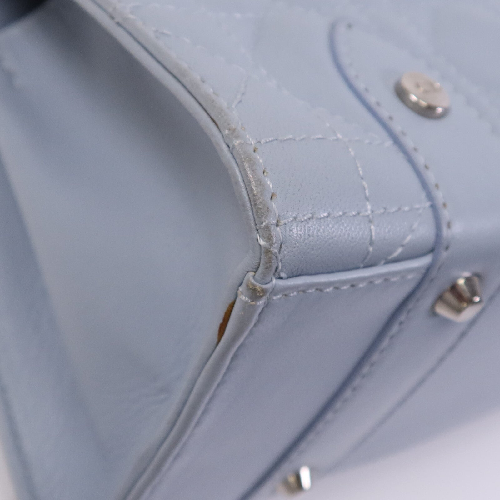 Dior 牛皮皮革Lady D-Joy銀扣肩背袋