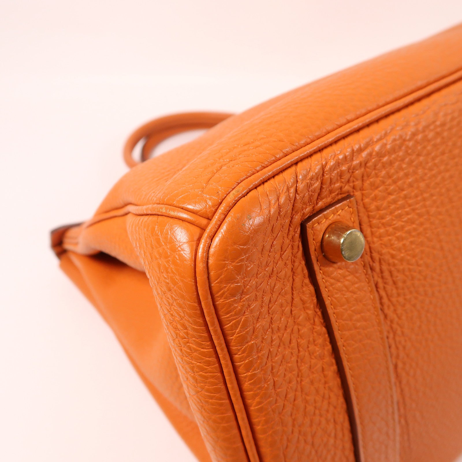 HERMES Togo皮革Birkin 35金扣手挽袋