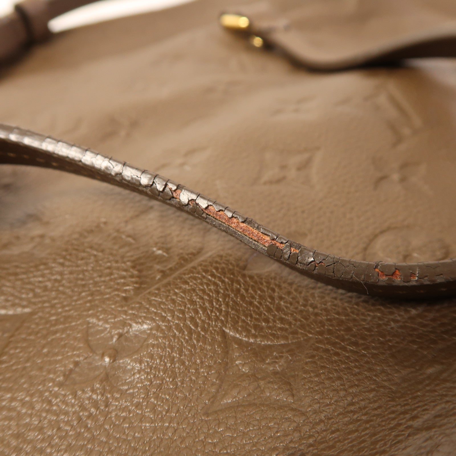 LOUIS VUITTON Monogram Empreinte Luminous PM金扣手挽肩背兩用袋