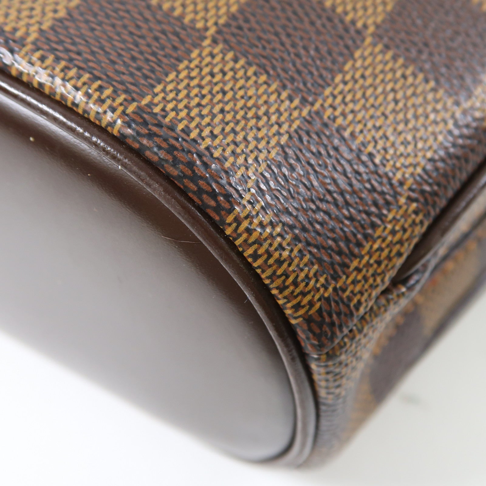 LOUIS VUITTON 【激減優惠】Damier Ebene Sarria Mini金扣手挽袋啡色