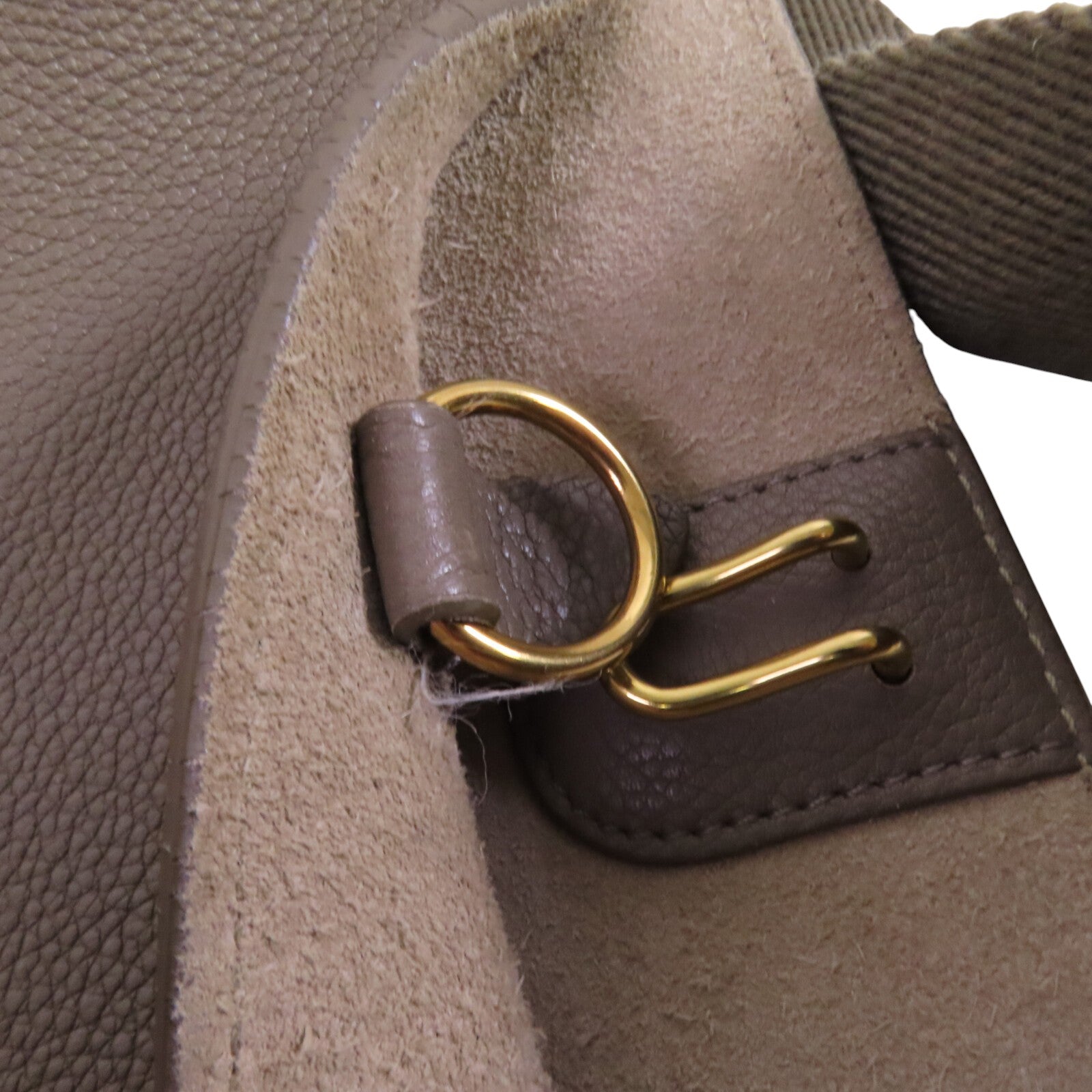 CELINE 牛皮皮革Sangle Bucket Bag金扣肩背袋