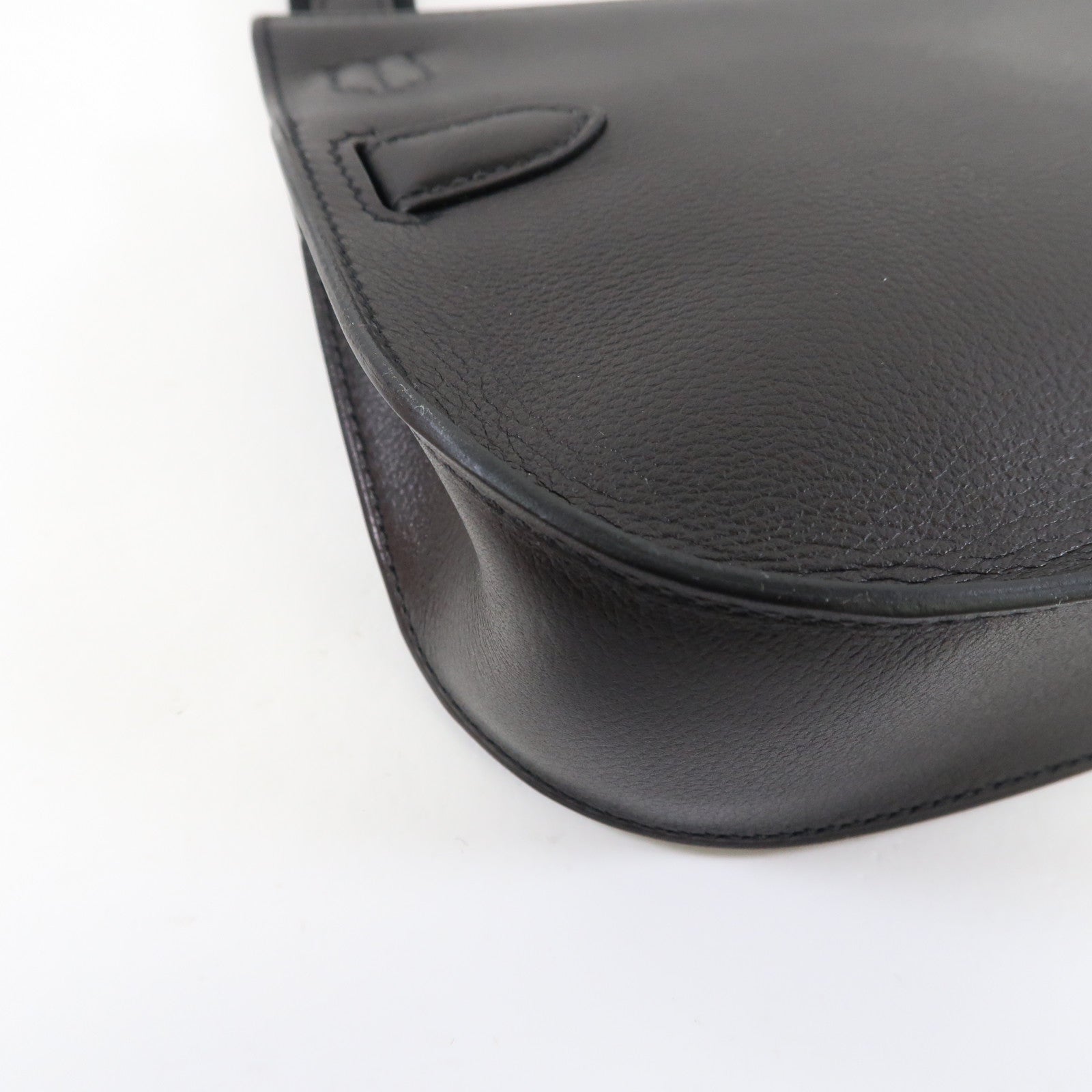 HERMES 【激減優惠】Evergrain皮革Mini Jypsiere金扣肩背袋黑色