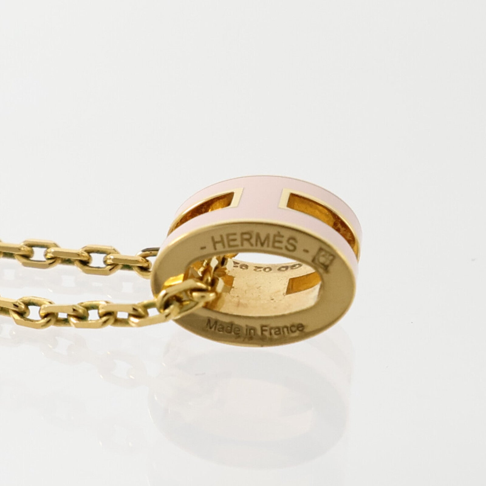 HERMES 金屬/琺瑯Mini Pop H Necklace項鏈