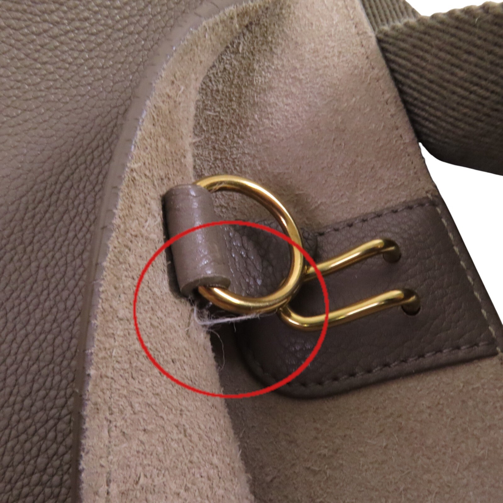 CELINE 牛皮皮革Sangle Bucket Bag金扣肩背袋