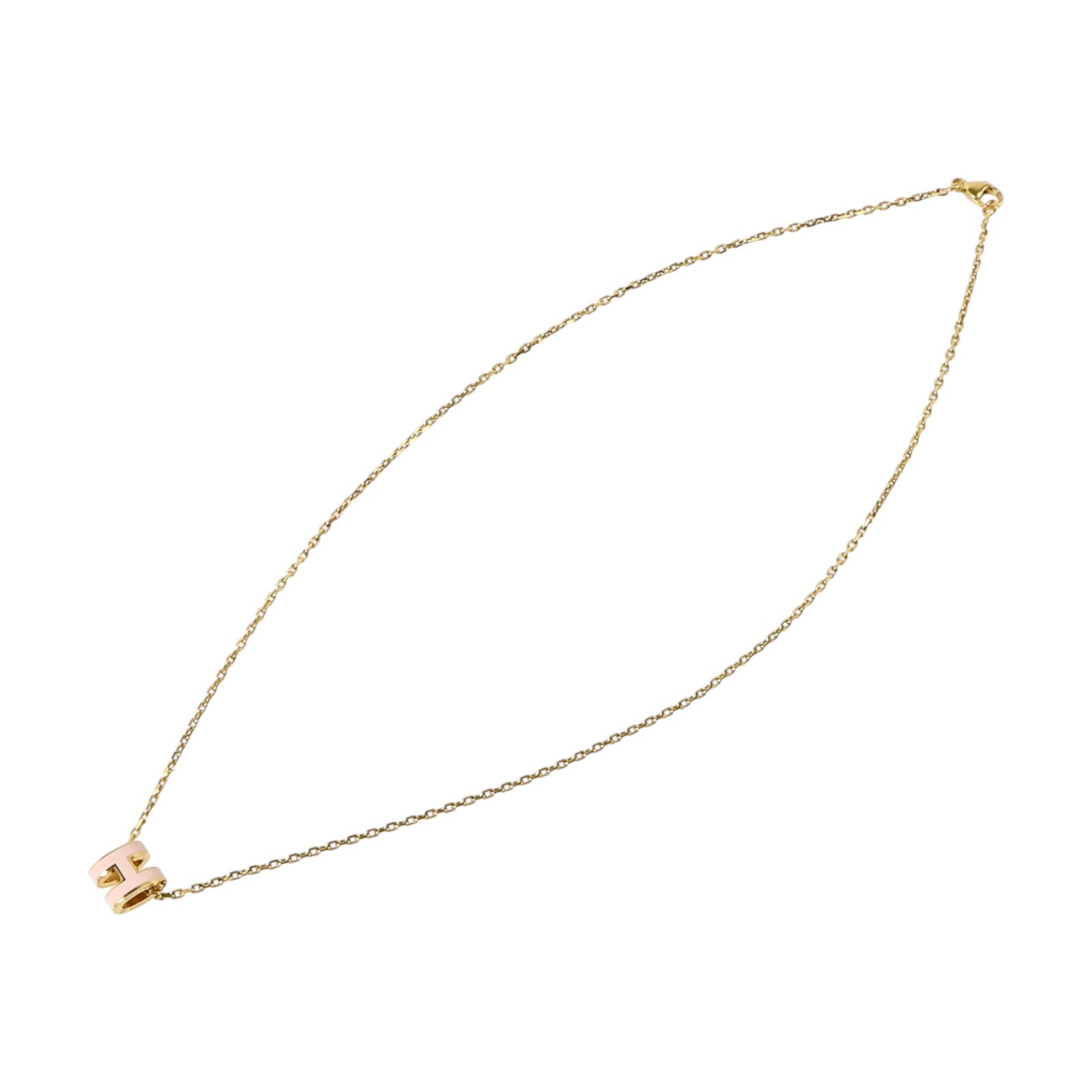 HERMES 金屬/琺瑯Mini Pop H Necklace項鏈