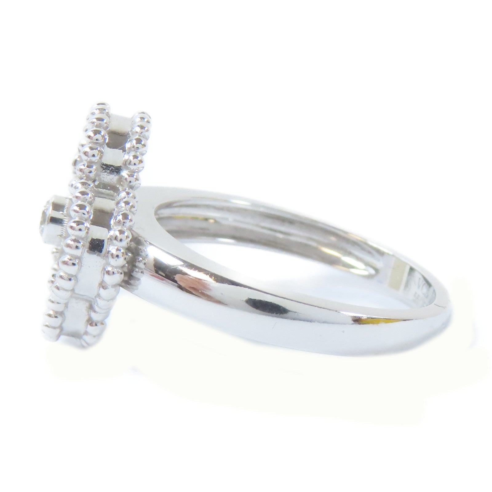 Van Cleef & Arpels 18K白金Vintage Alhamber Ring戒指US#7