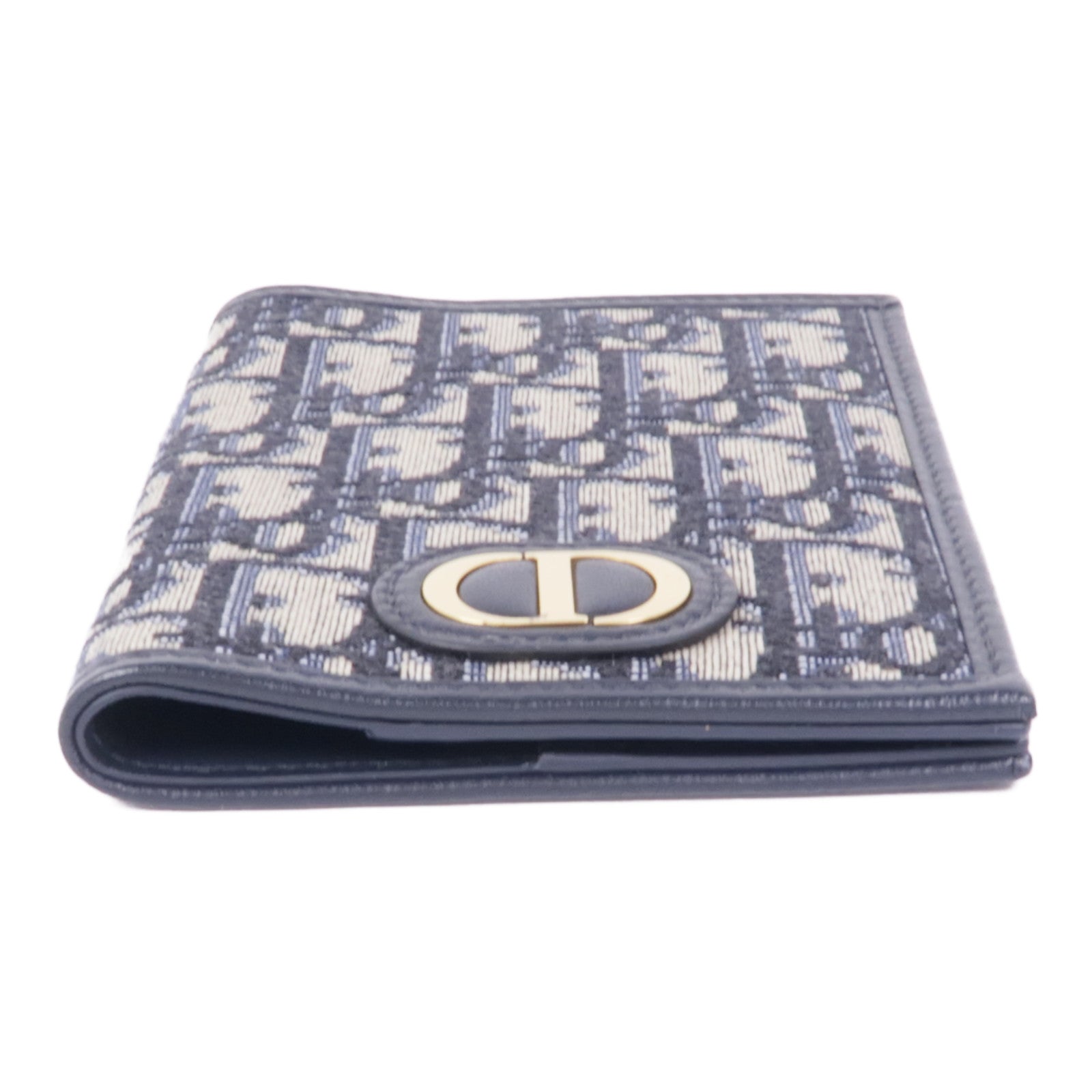 Dior 帆布/皮革Passport Holder金扣護照套