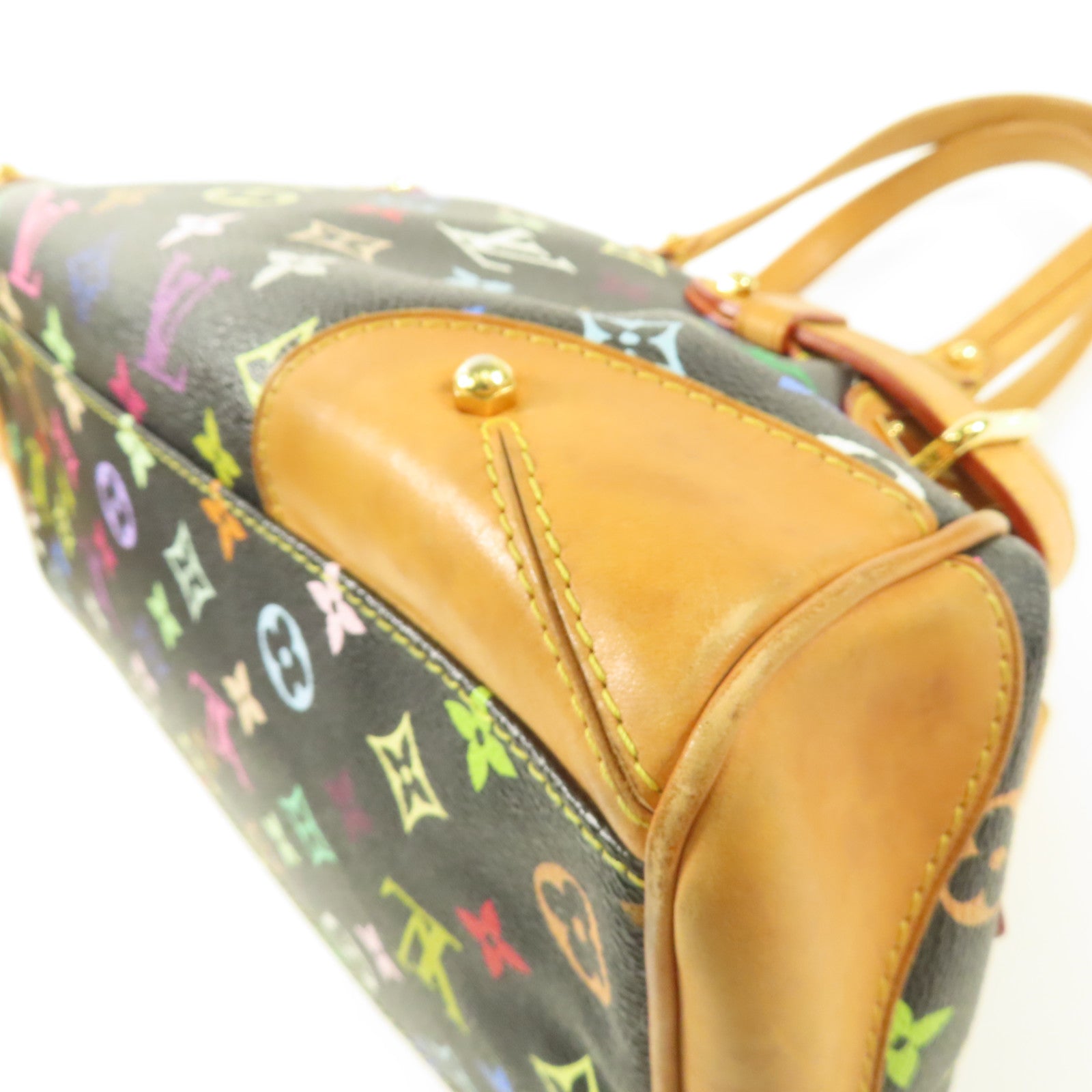 LOUIS VUITTON Monogram Multicolore Claudia金扣手挽袋