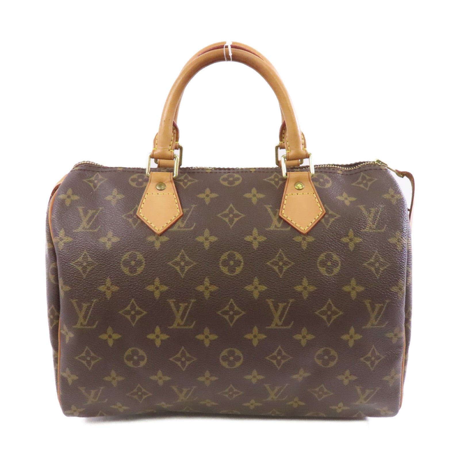 LOUIS VUITTON Monogram Speedy 30金扣手挽袋啡色