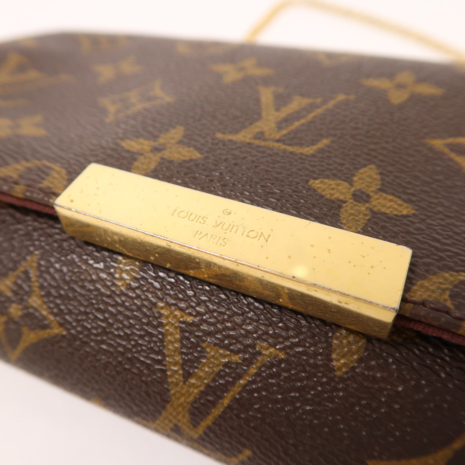 LOUIS VUITTON Monogram Favourite PM金扣手挽袋