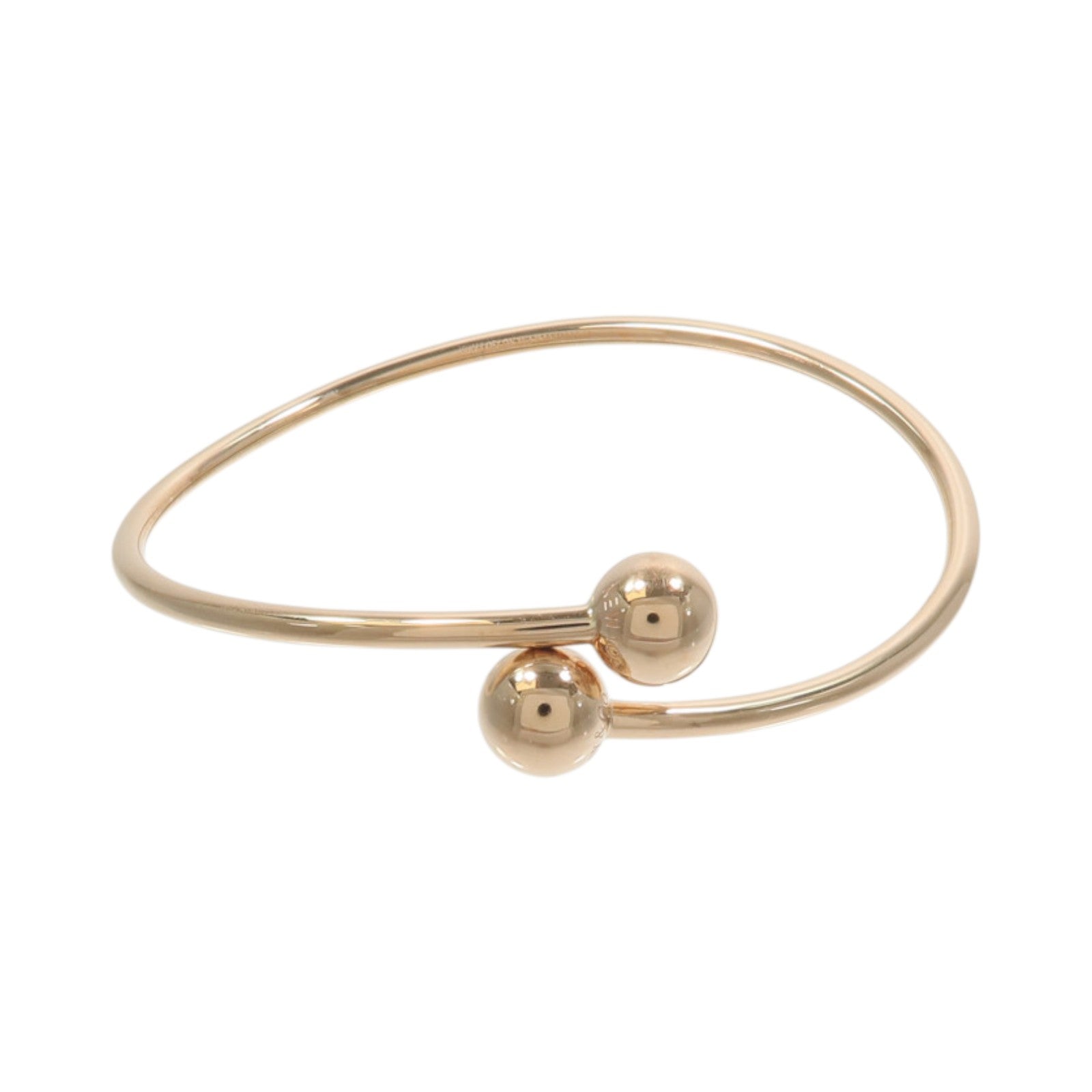 TIFFANY＆CO 18K玫瑰金Ball Bypass Bracelet手鐲