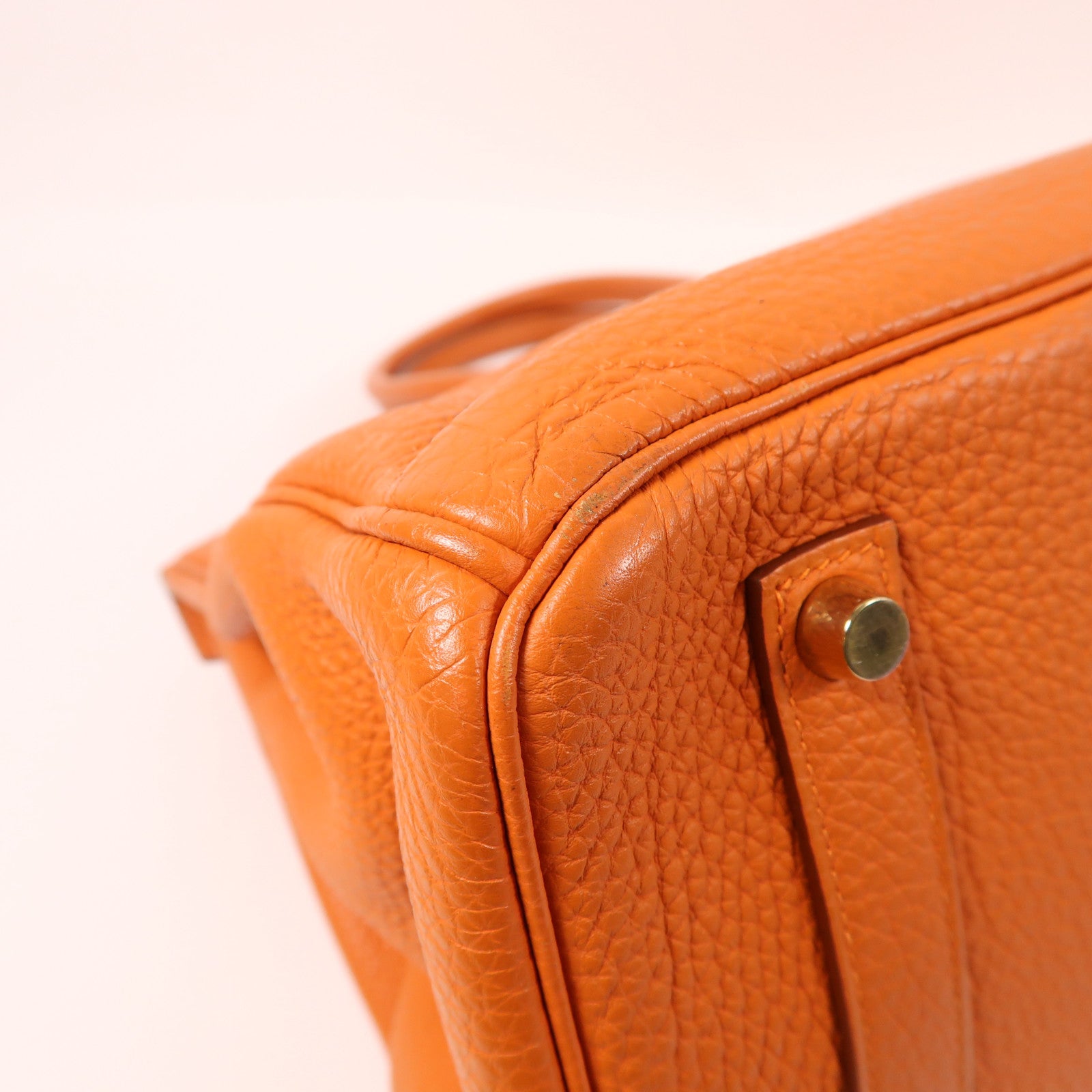HERMES Togo皮革Birkin 35金扣手挽袋