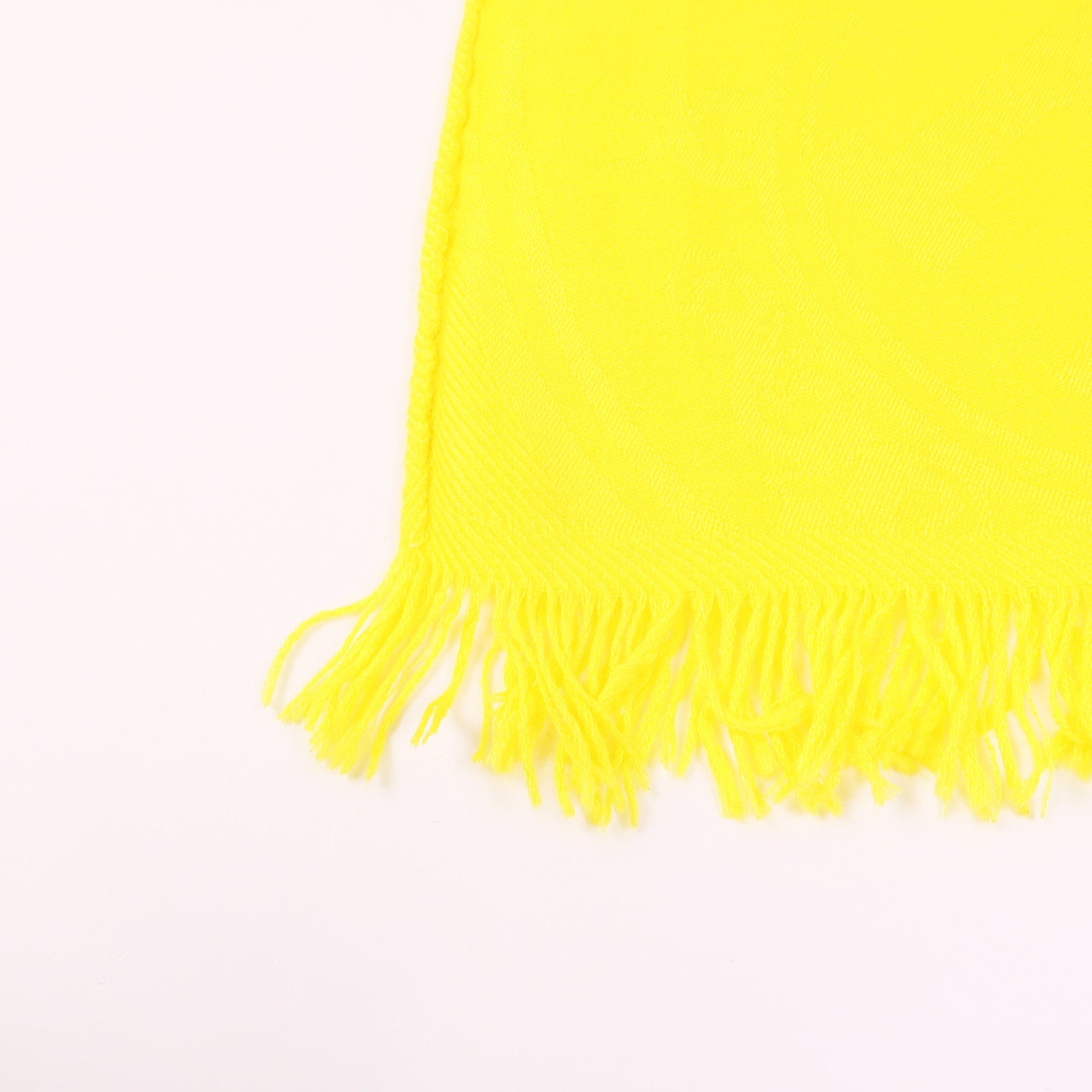 HERMES New Libris Scarf Cashmere Silk Yellow