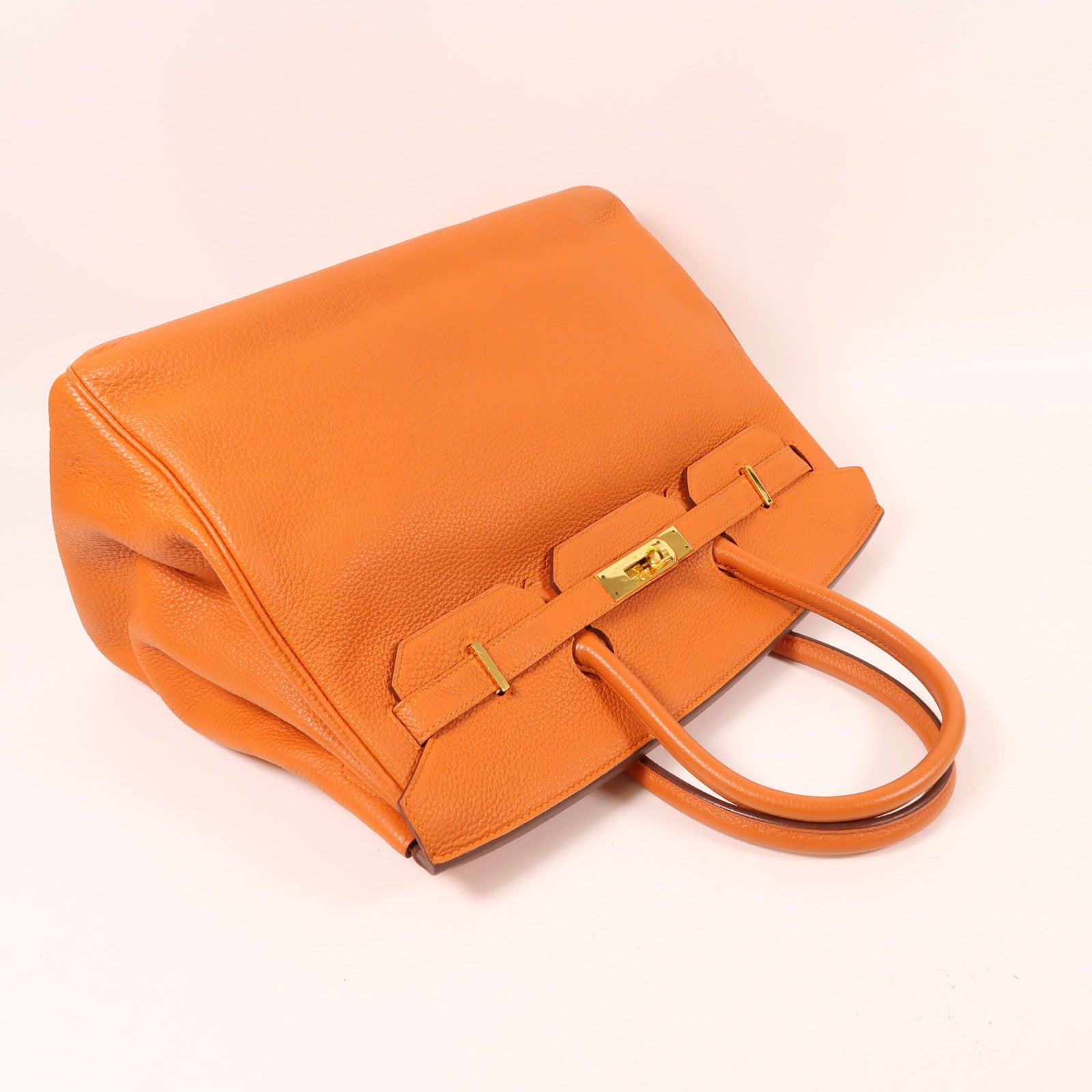 HERMES Togo皮革Birkin 35金扣手挽袋