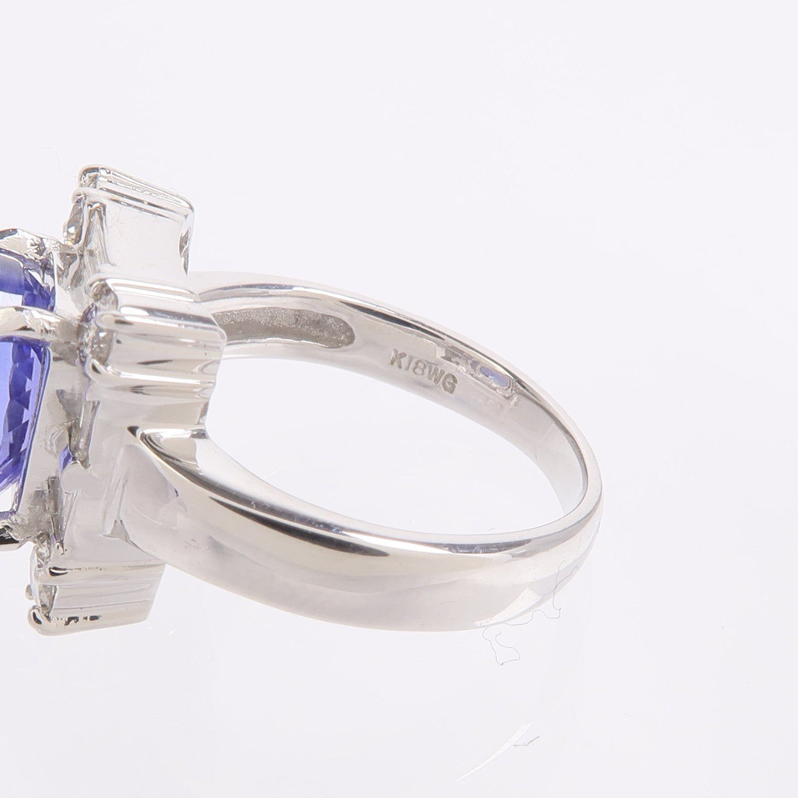JEWELRY 18K白金Tanzanite Diamond Ring坦桑石/鑽石戒指