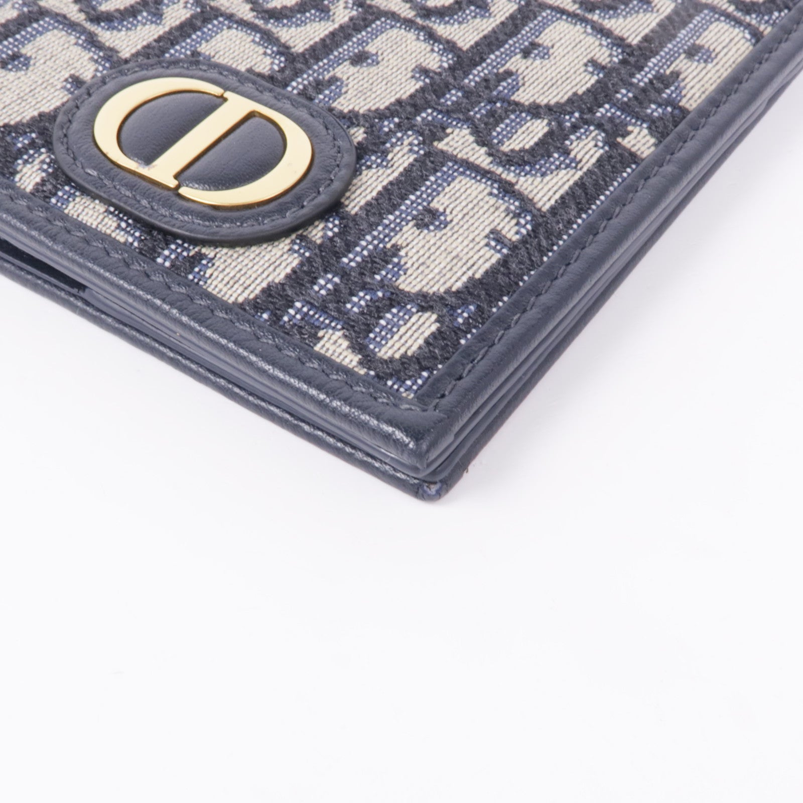 Dior 帆布/皮革Passport Holder金扣護照套