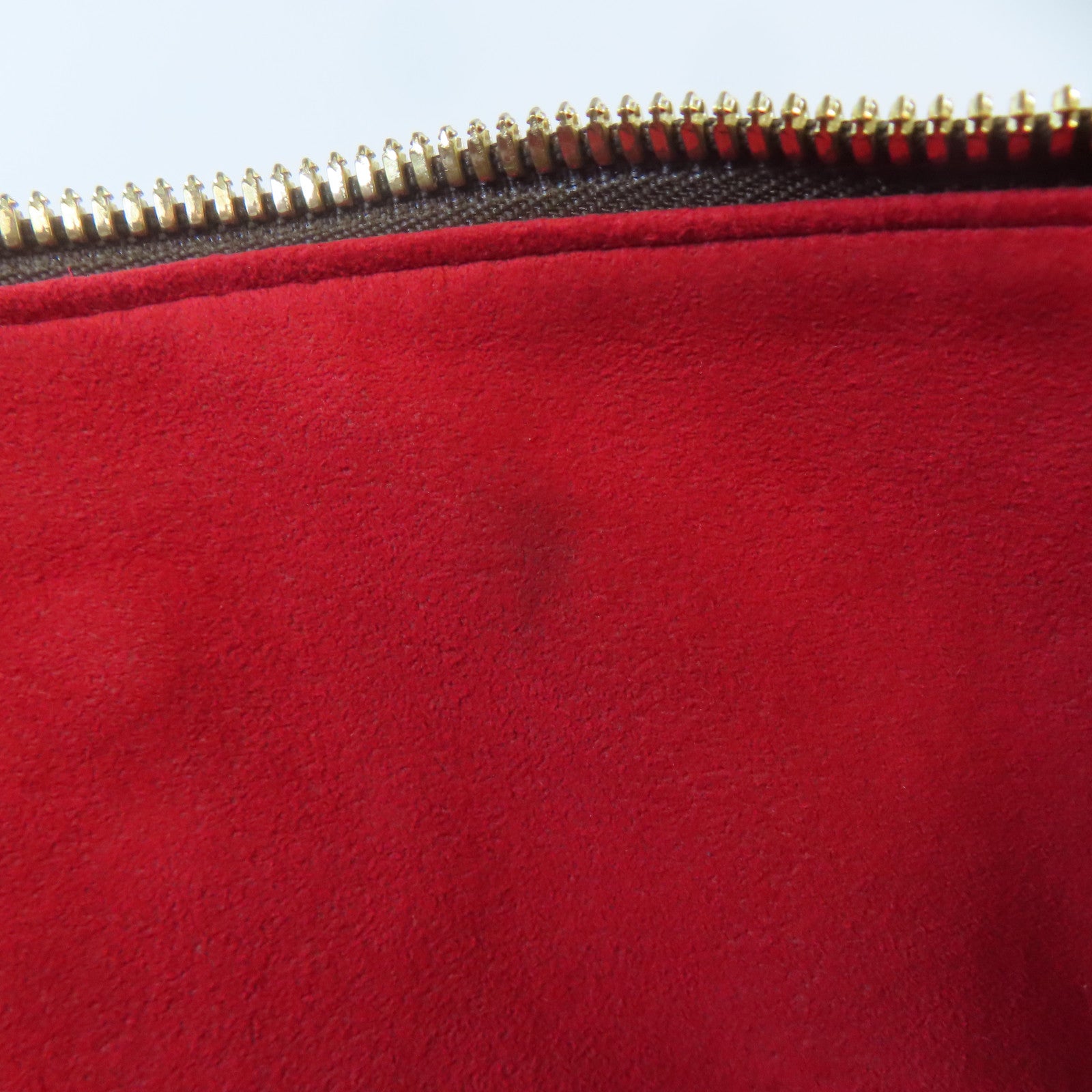 LOUIS VUITTON Damier Saleya MM金扣肩背袋啡色