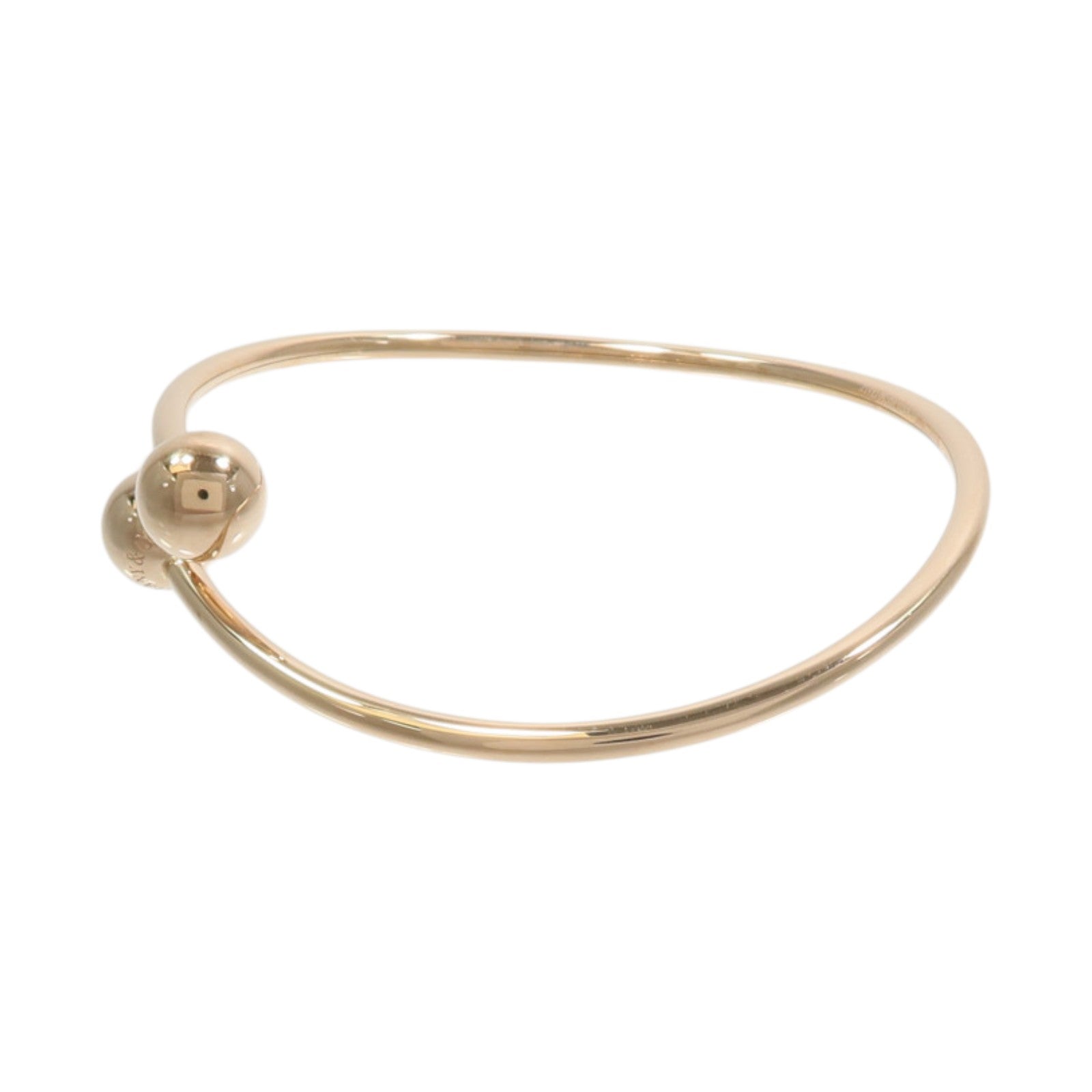TIFFANY＆CO 18K玫瑰金Ball Bypass Bracelet手鐲