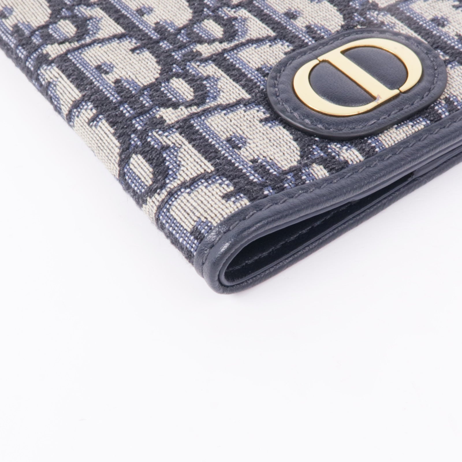 Dior 帆布/皮革Passport Holder金扣護照套