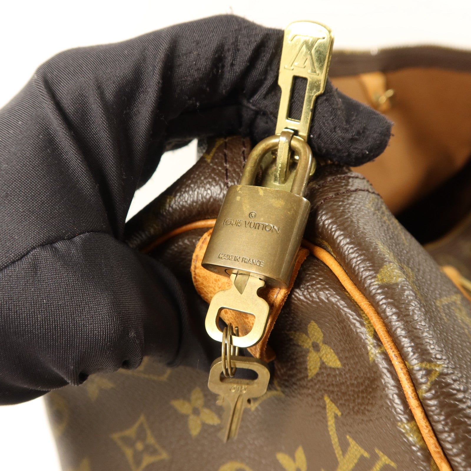 LOUIS VUITTON Monogram Keepall 45金扣手挽袋
