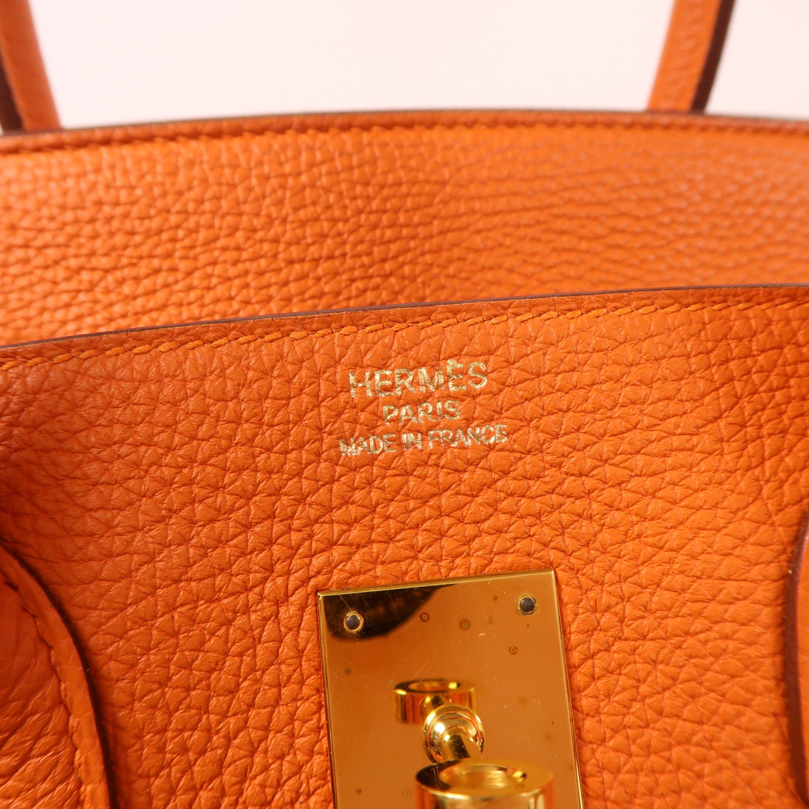 HERMES Togo皮革Birkin 35金扣手挽袋