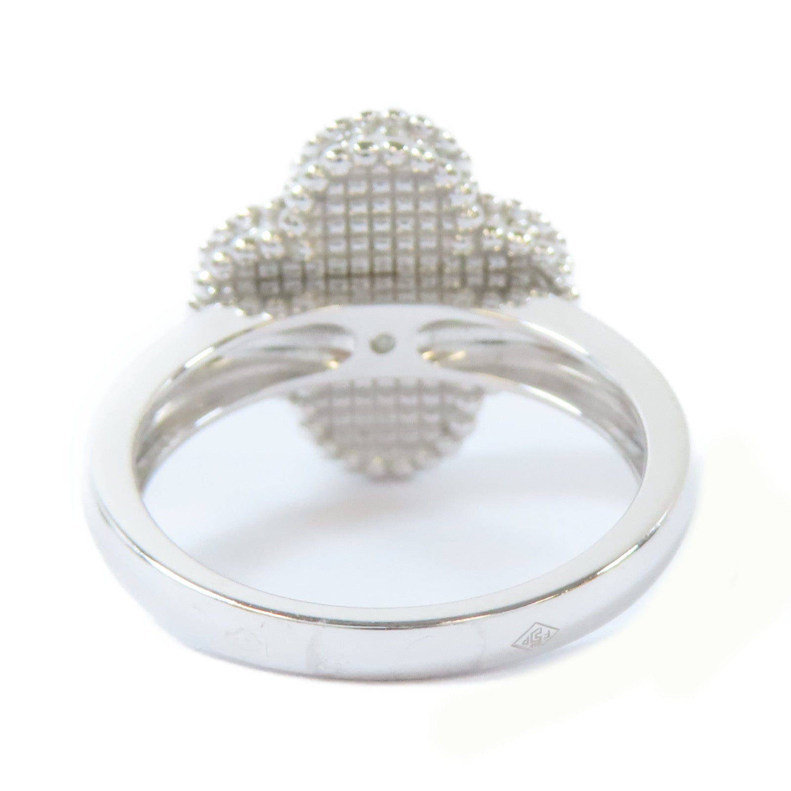 Van Cleef & Arpels 18K白金Vintage Alhamber Ring戒指US#7