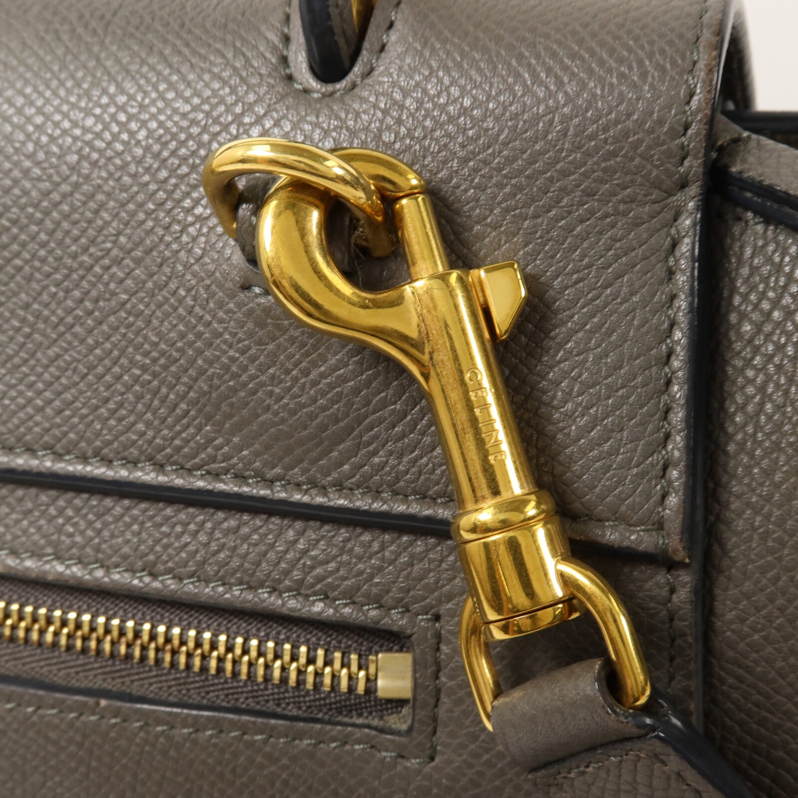 CELINE 牛皮皮革Micro Belt Bag手挽肩背兩用袋