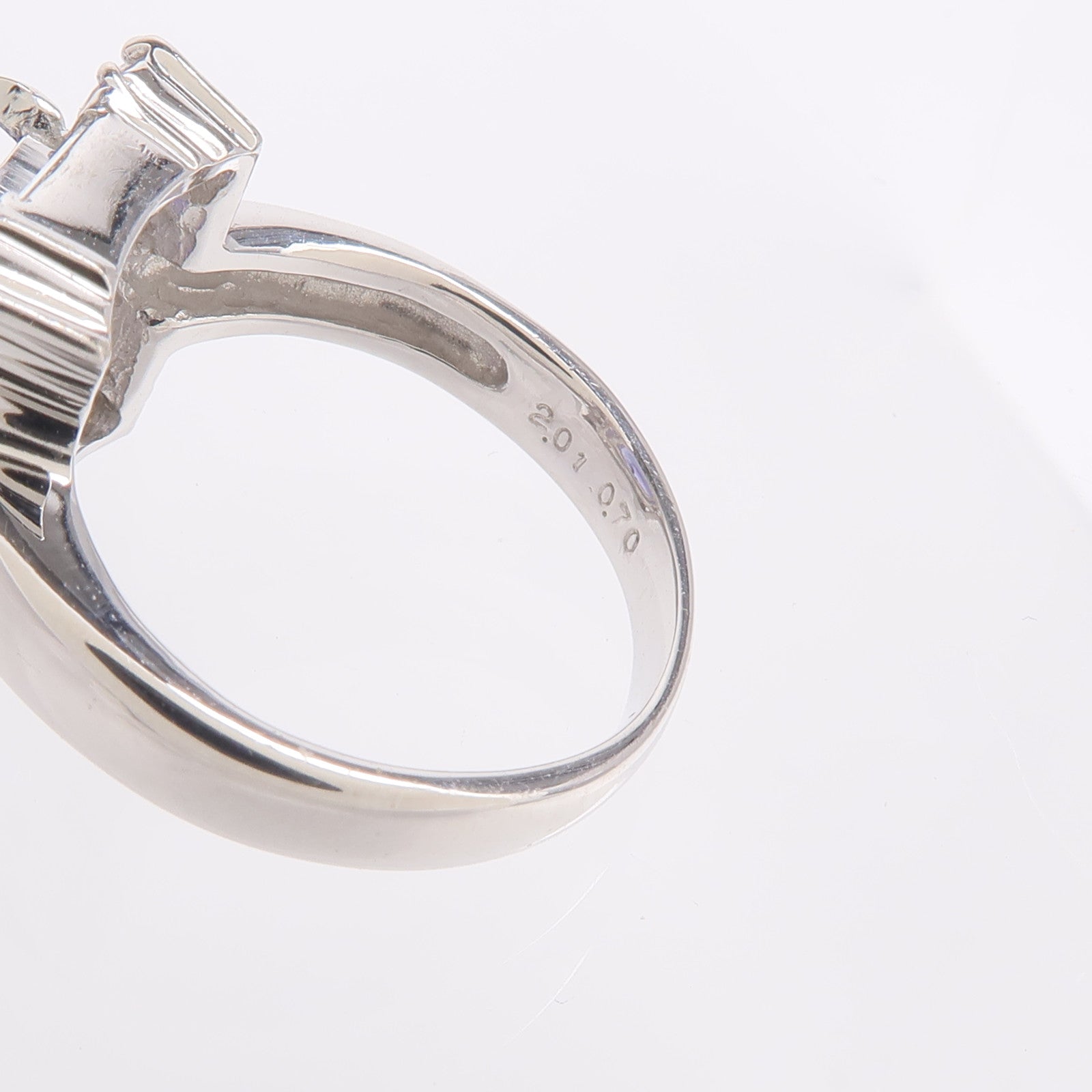 JEWELRY 18K白金Tanzanite Diamond Ring坦桑石/鑽石戒指