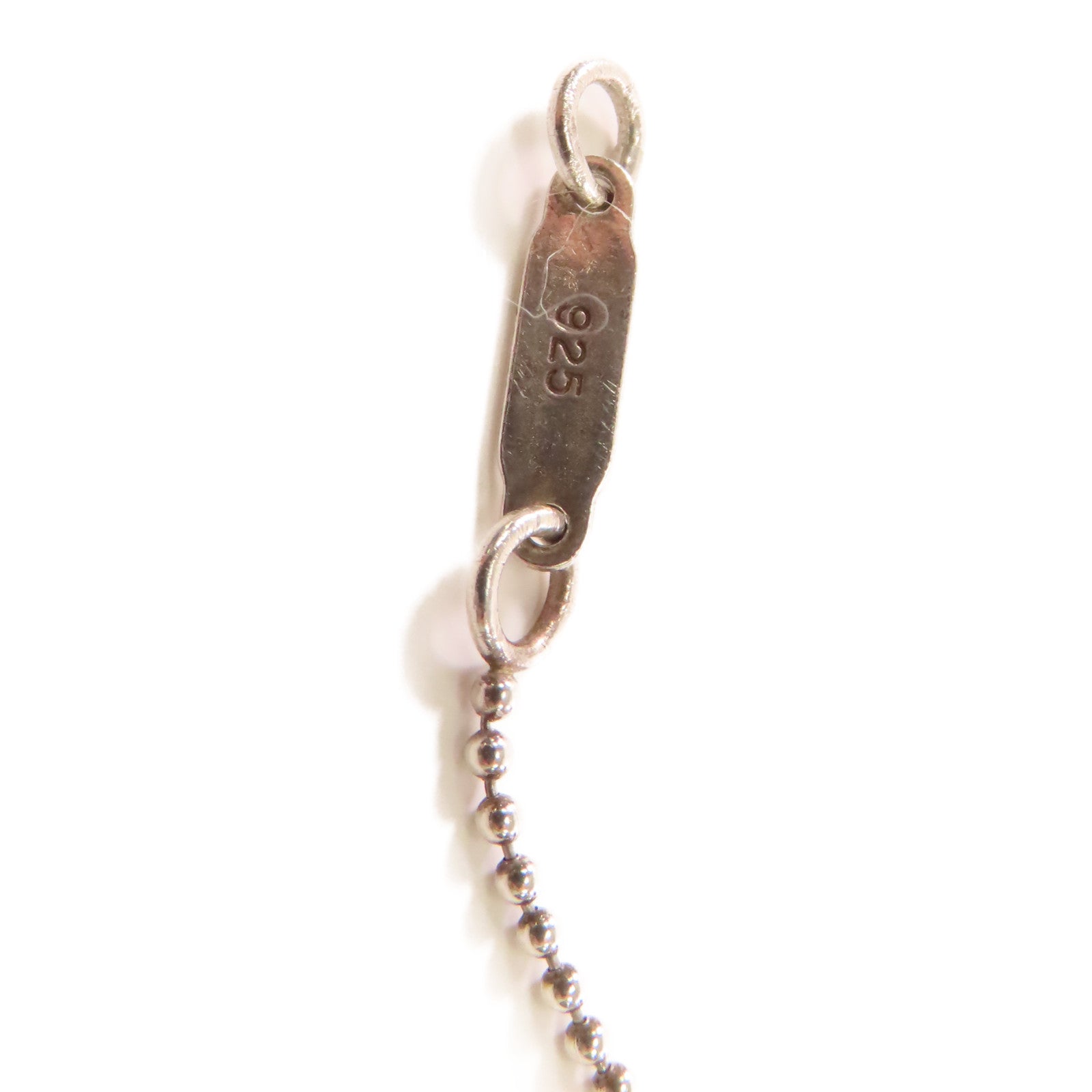 TIFFANY＆CO 925純銀Aad Co Sterling Key Pendant Necklace項鍊銀色
