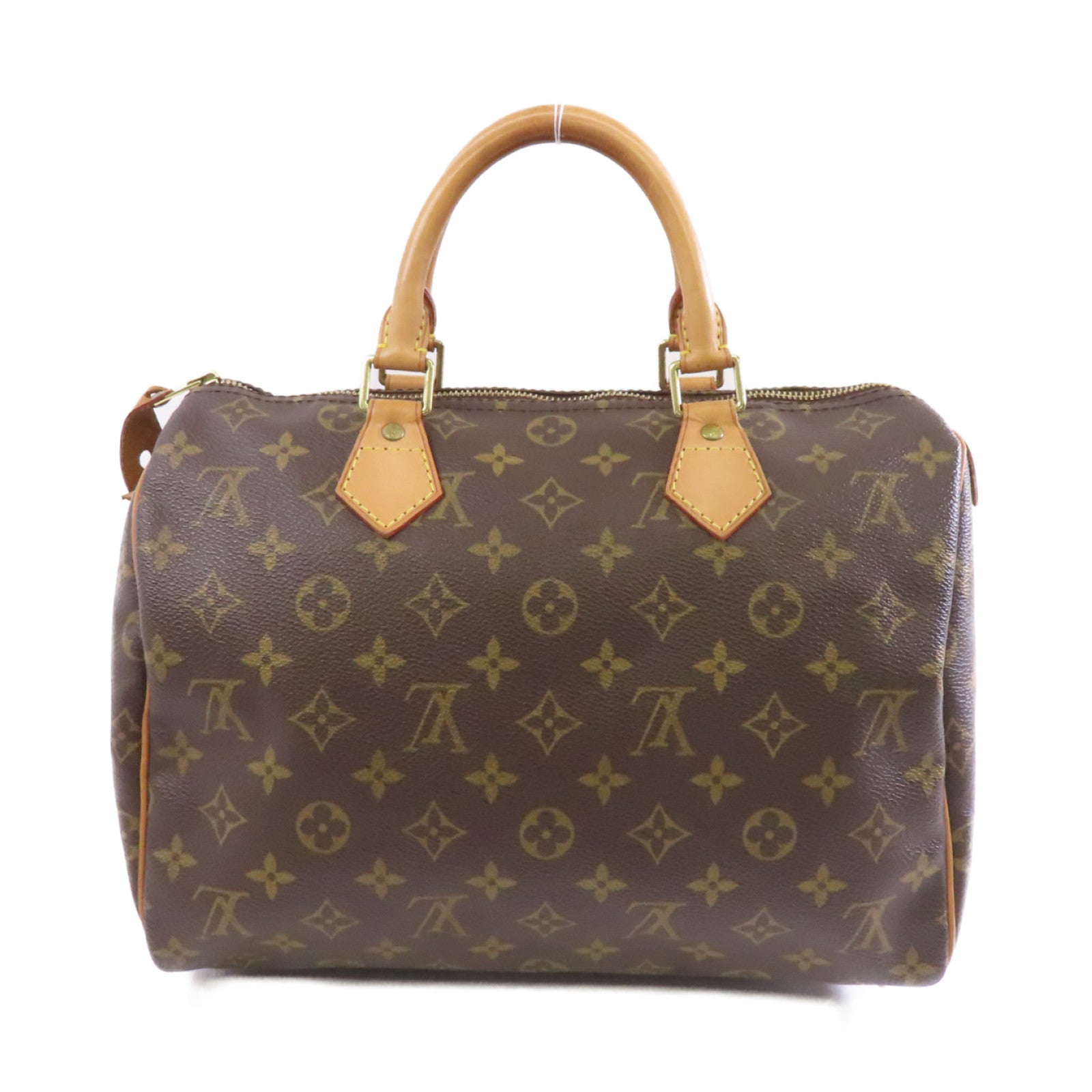 LOUIS VUITTON Monogram Speedy 30金扣手挽袋啡色