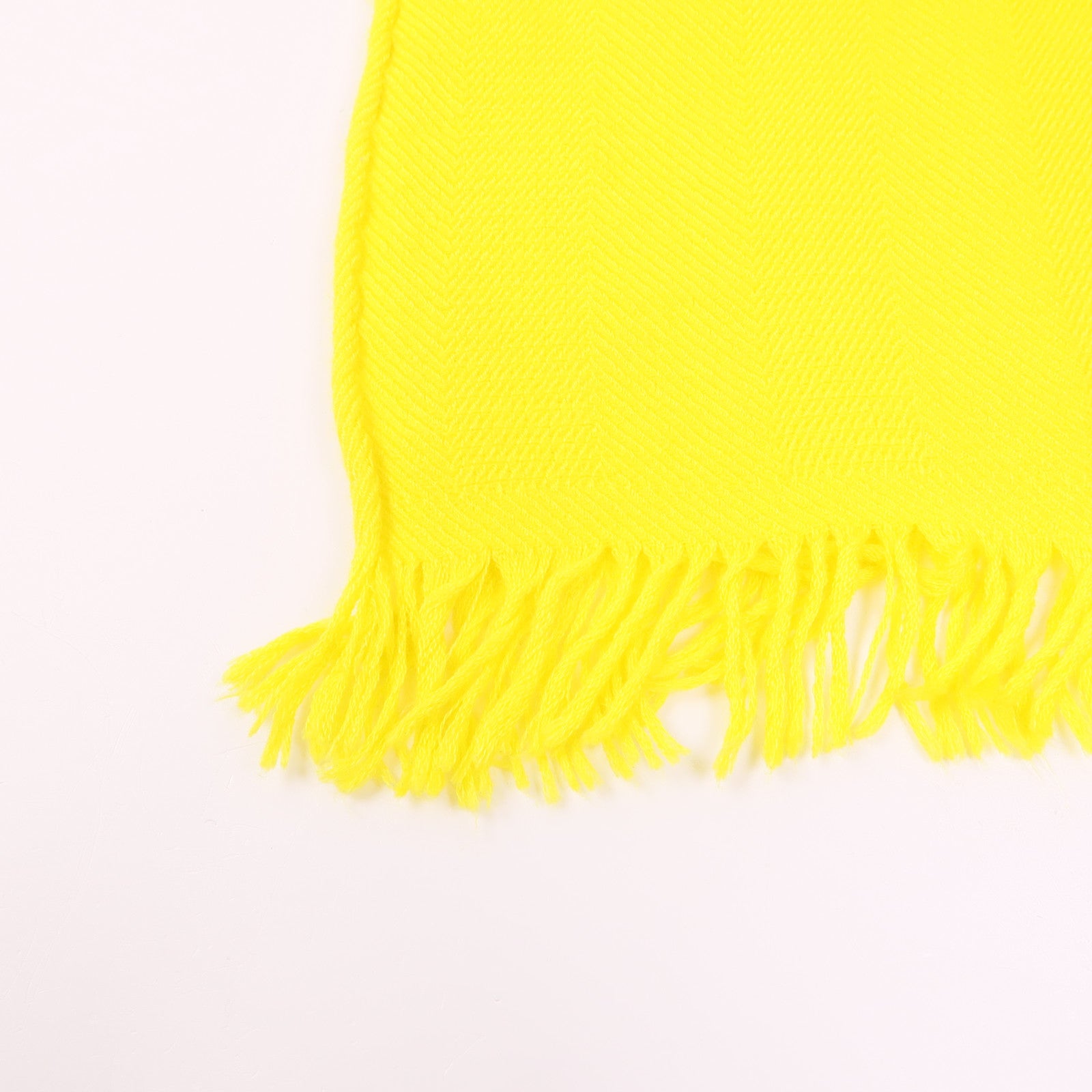 HERMES New Libris Scarf Cashmere Silk Yellow