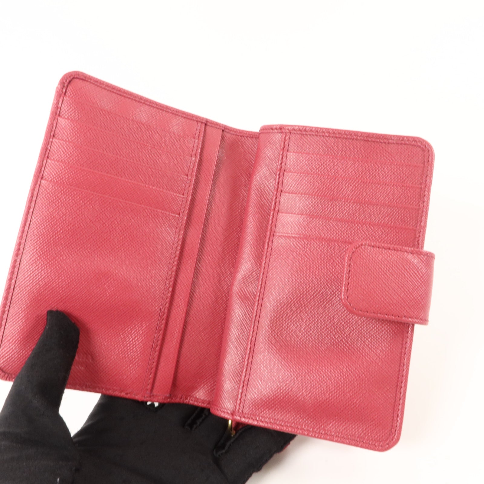 PRADA Saffiano皮革Bifold Wallet錢包