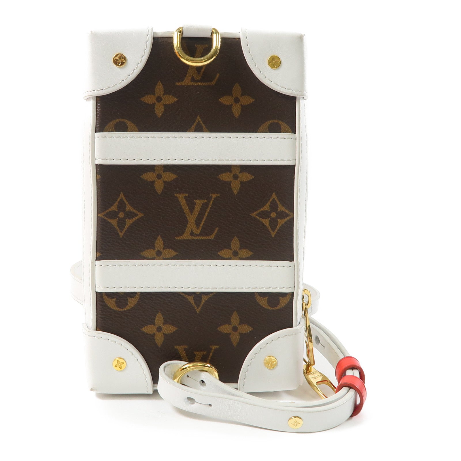 LOUIS VUITTON 【激減優惠】Monogram LVxNBA Soft Trunk金扣肩背袋啡色/白色